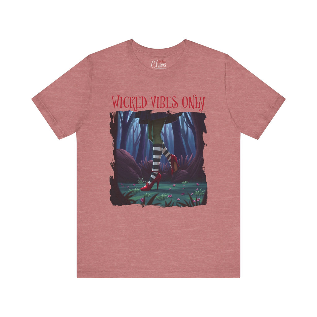 Wicked Vibes Only Distressed Witch