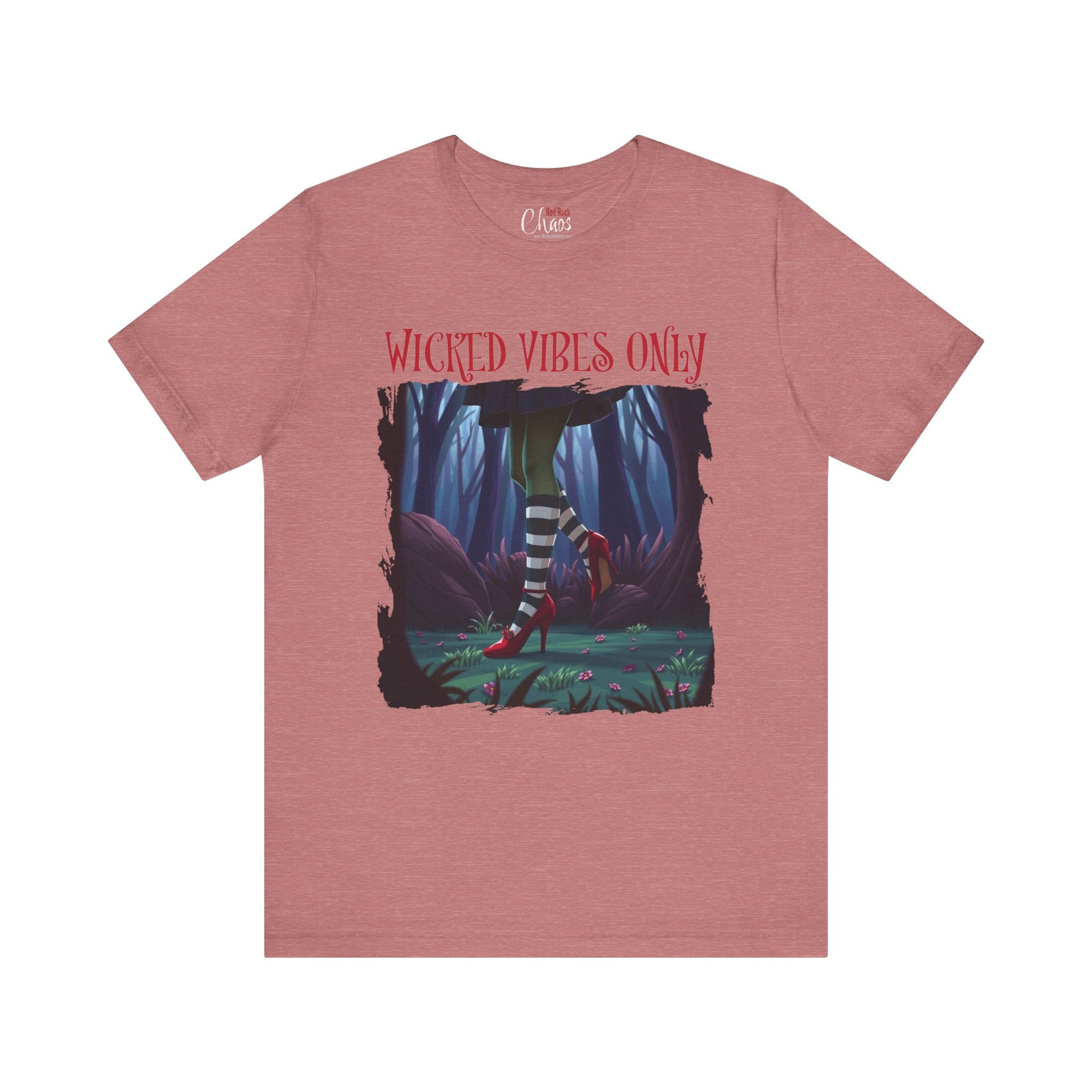 Wicked Vibes Only Distressed Witch