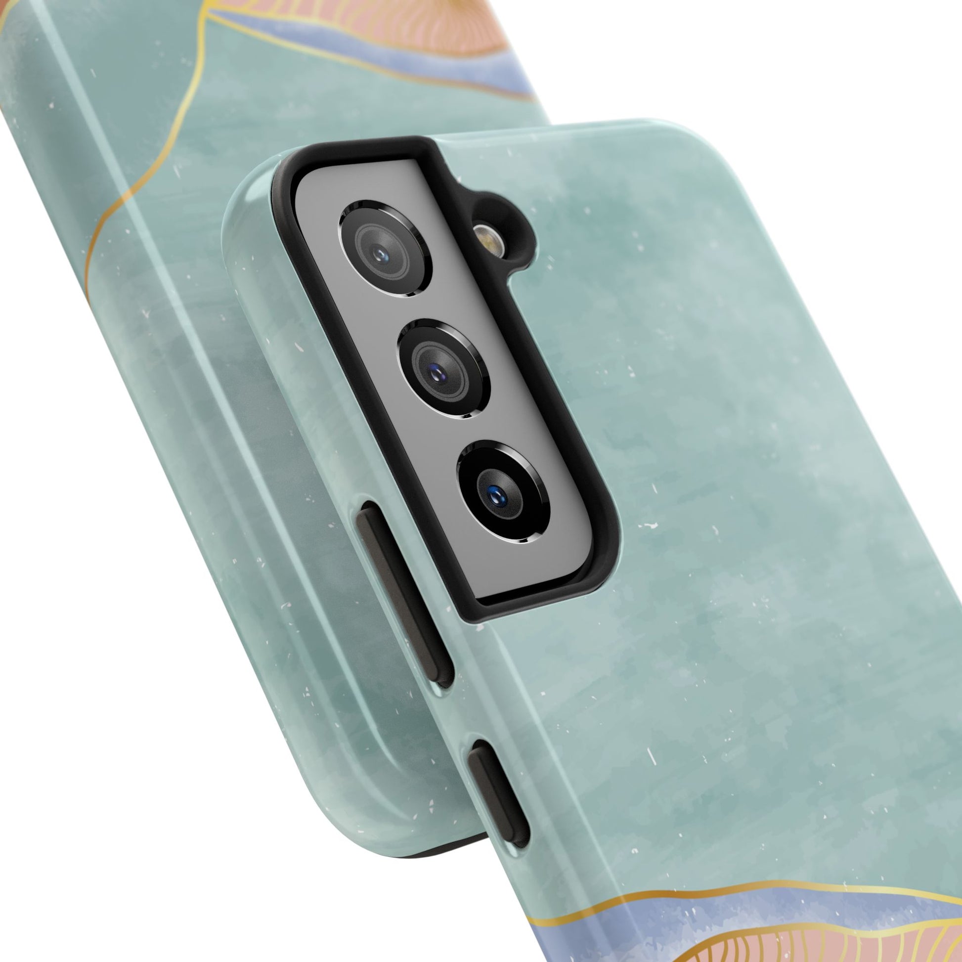 Soft Mist Abstract Mountain Cell Phone Case