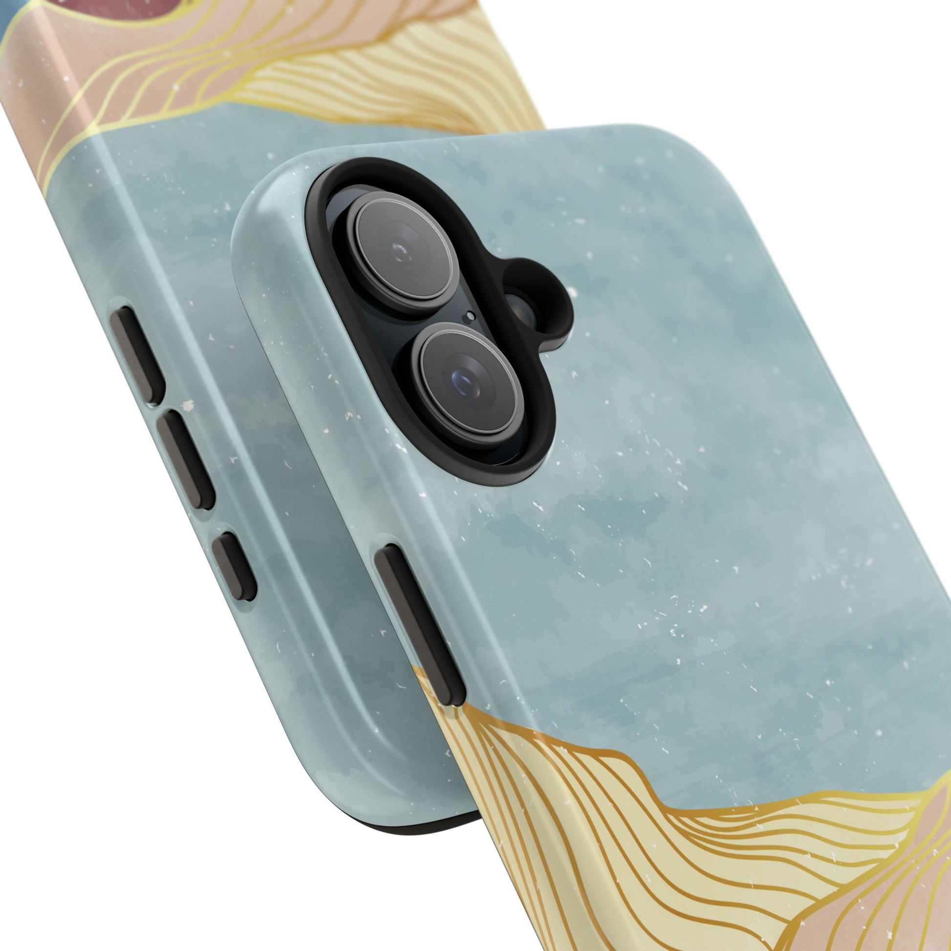 Abstract Mountain Blue Skies scene Phone Case