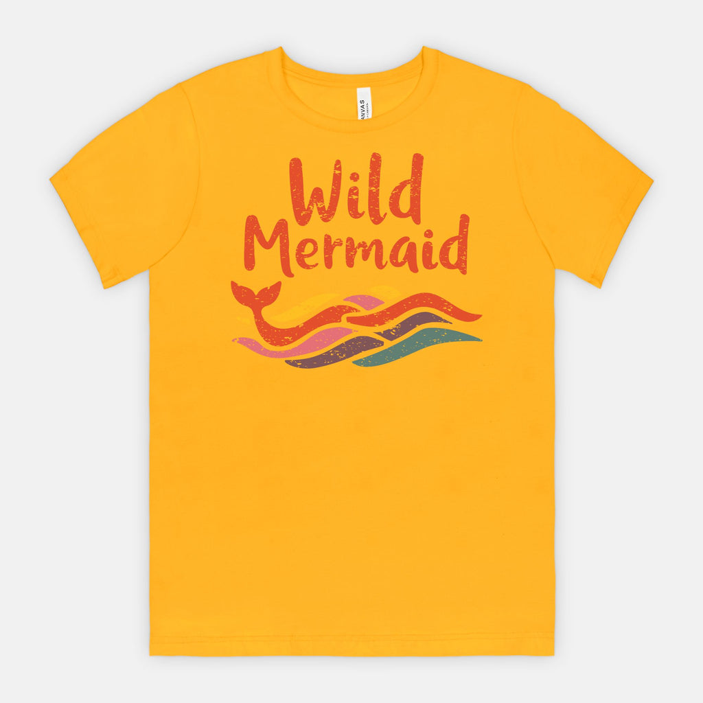 Wild Mermaid - Colorful Retro Ocean Vibes Tee