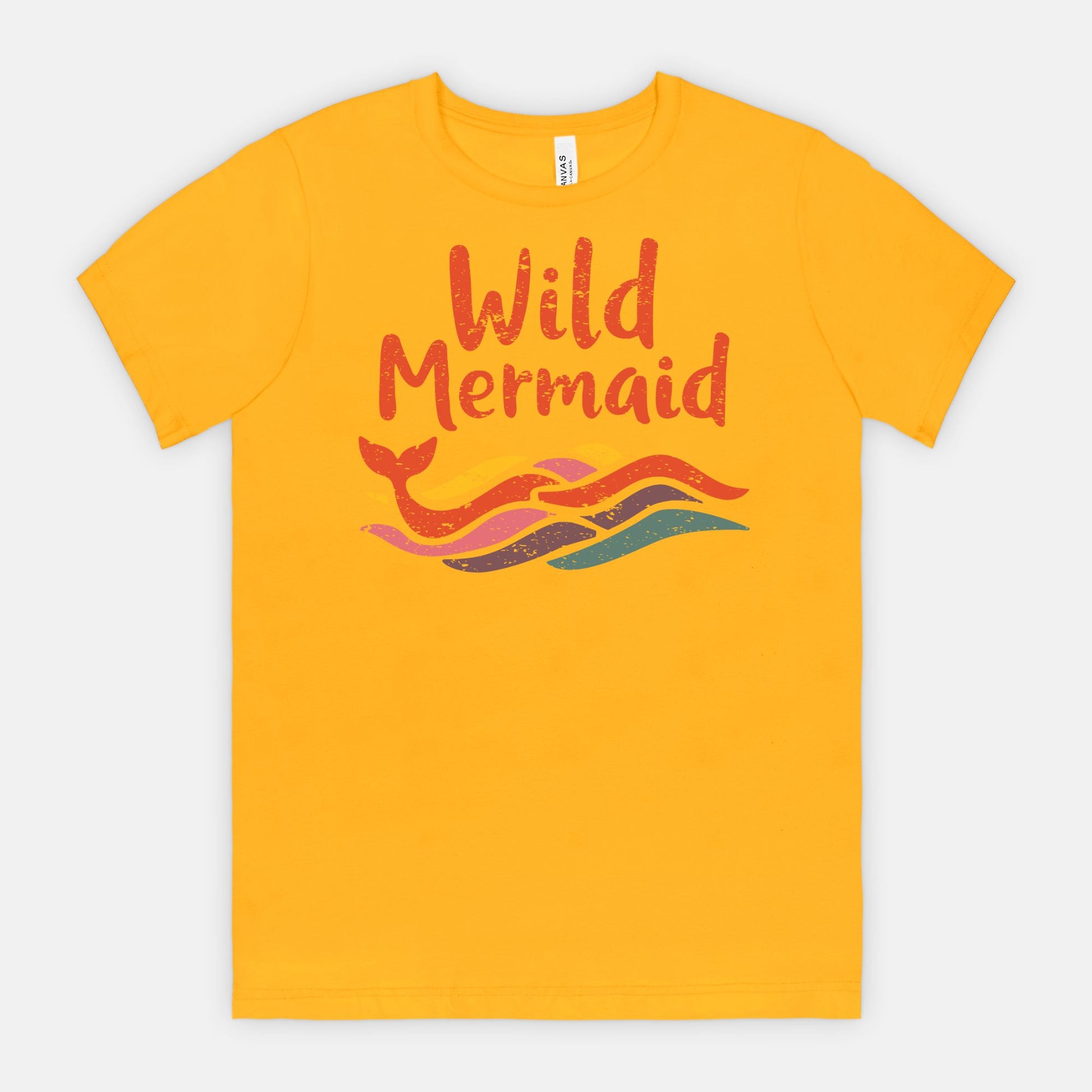 Wild Mermaid - Colorful Retro Ocean Vibes Tee