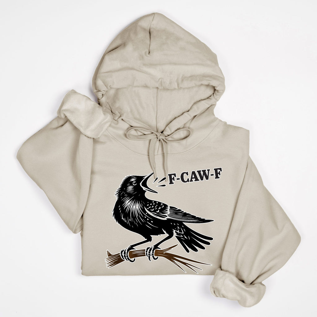 F-CAW-F Crow Hoodie – Funny Edgy Bird