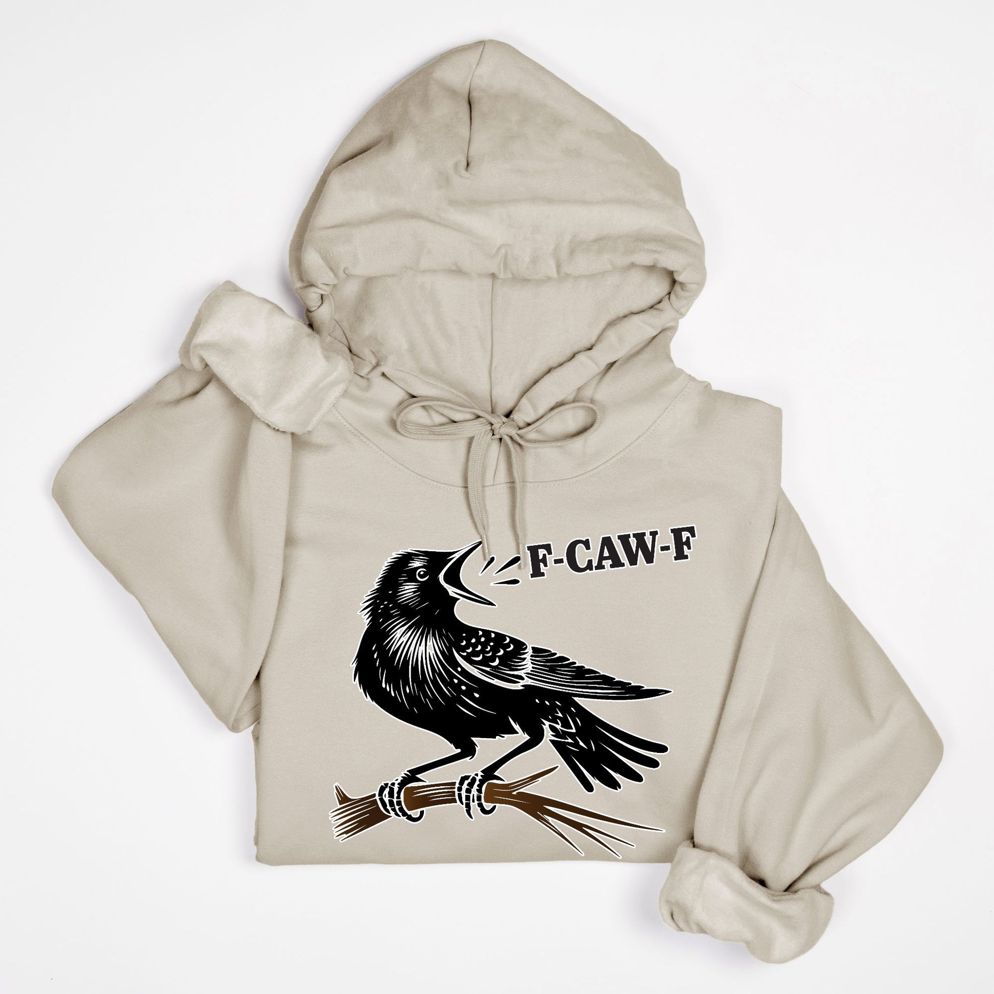 F-CAW-F Crow Hoodie – Funny Edgy Bird