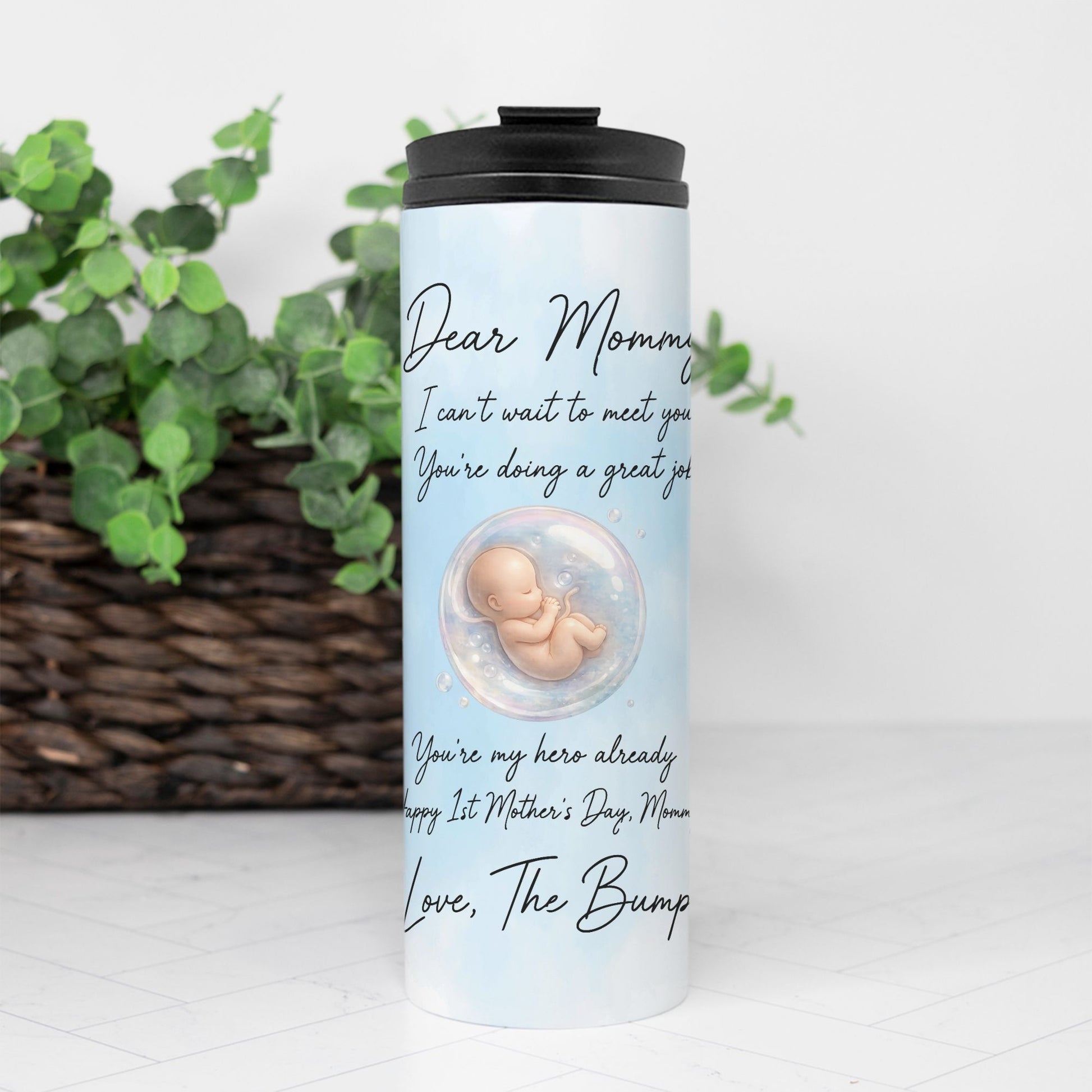 Dear Mommy Baby Bump Tumbler