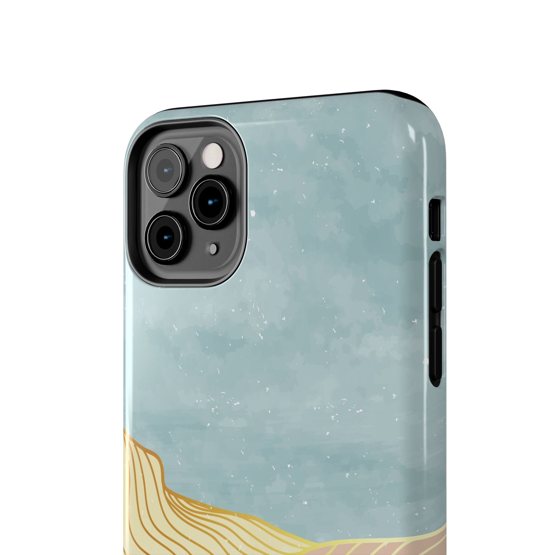 Abstract Mountain Blue Skies scene Phone Case