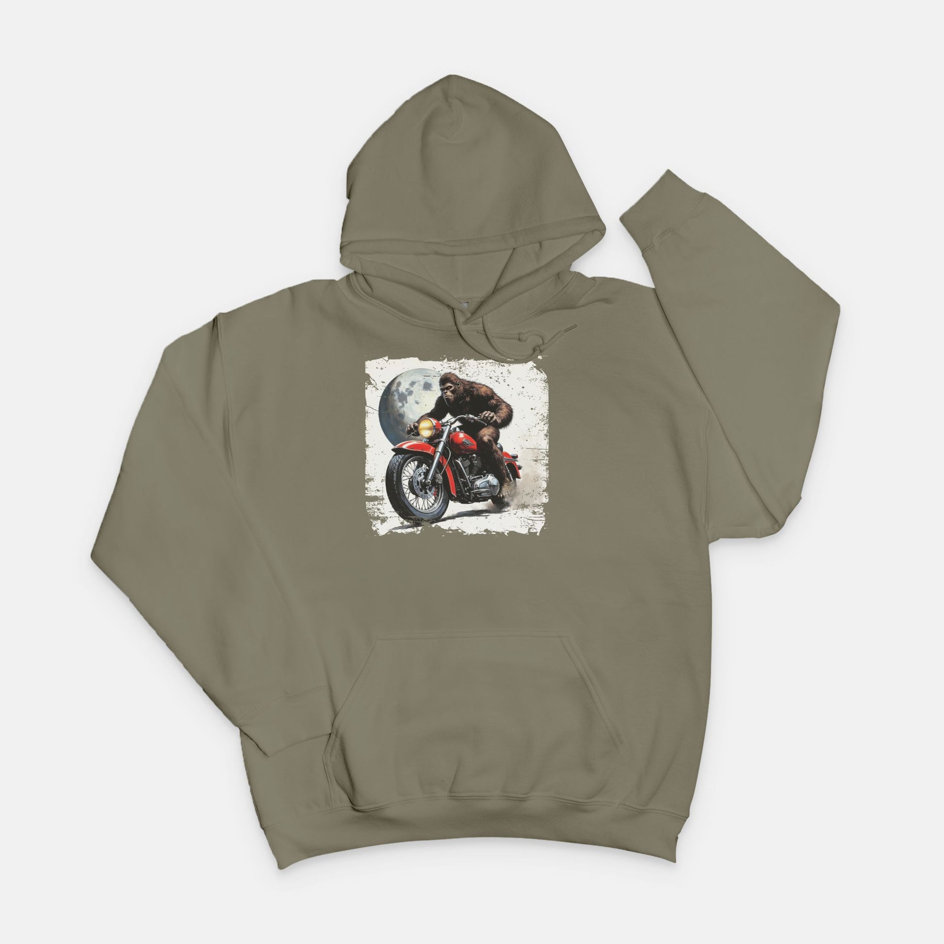 Bigfoot on Motorcycle Sweatshirt