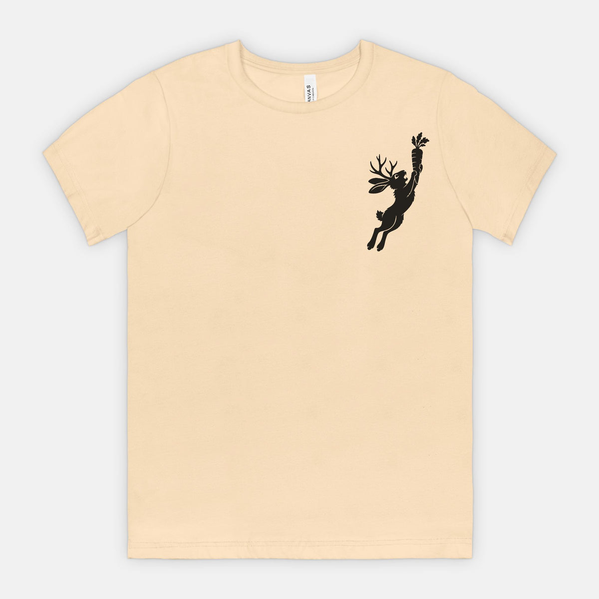 Jackalope and Carrot Small Chest Graphic T-Shirt