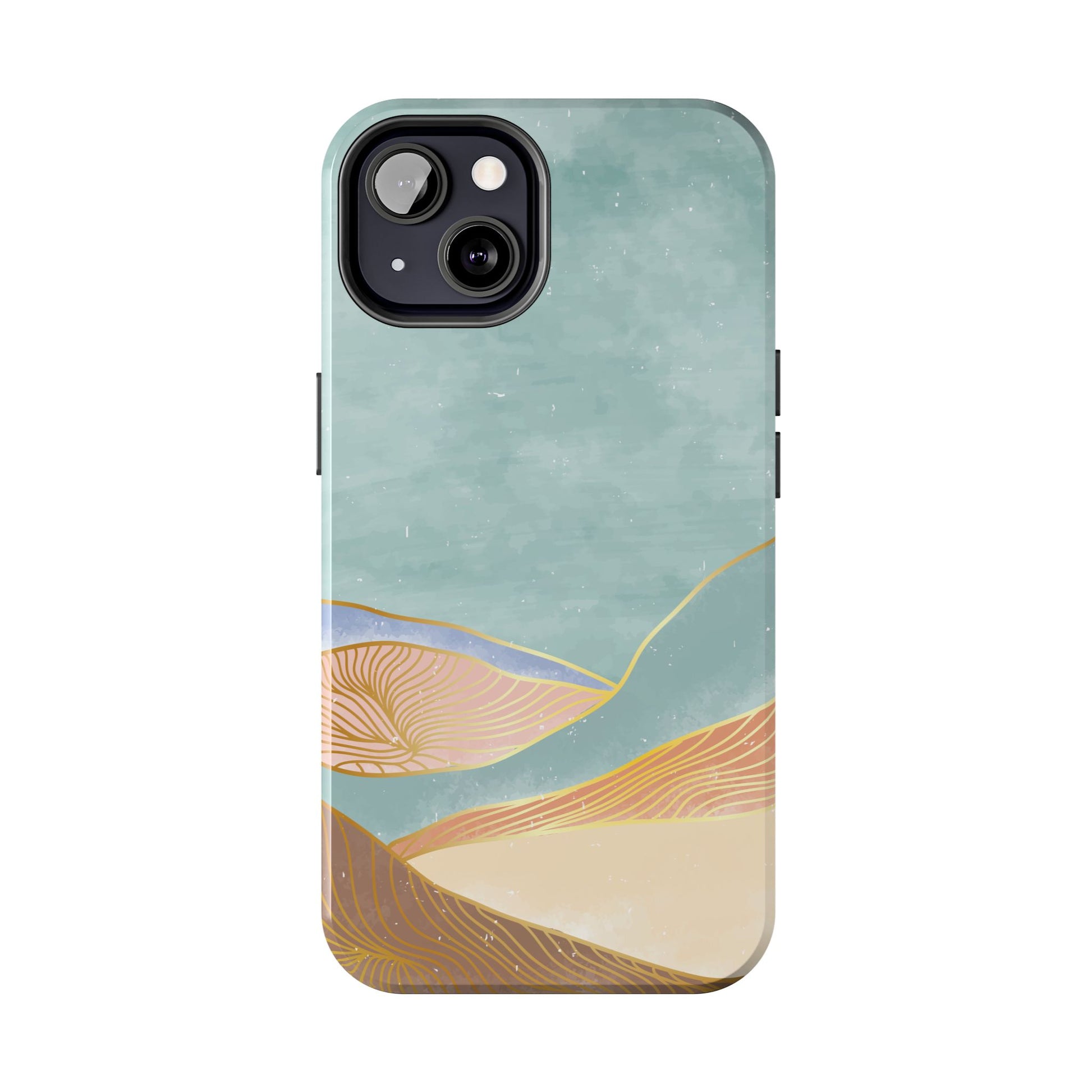 Soft Mist Abstract Mountain Cell Phone Case