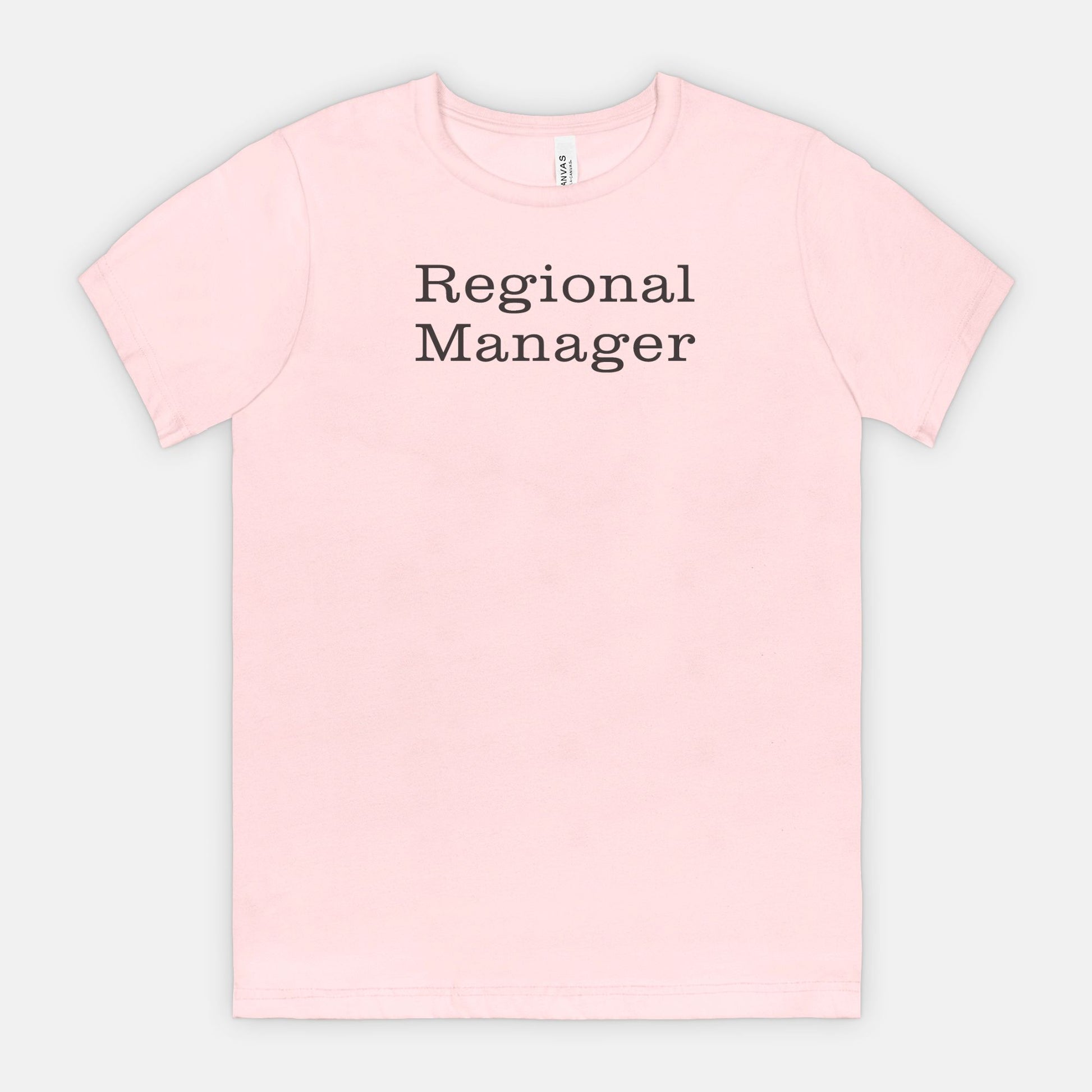 Regional Manager Tee - Black text
