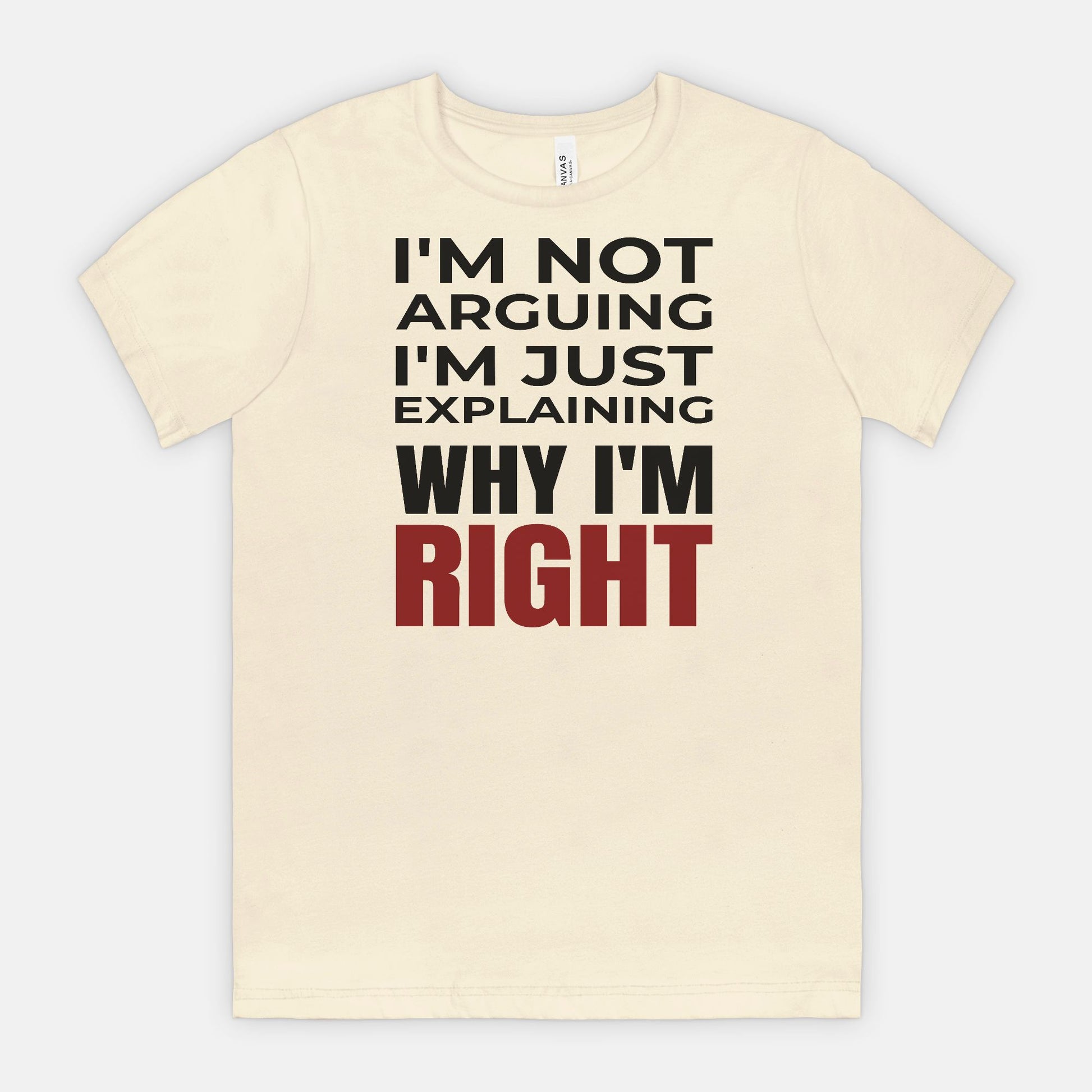 I’m Not Arguing I’m Just Explaining Why I’m Right T-Shirt