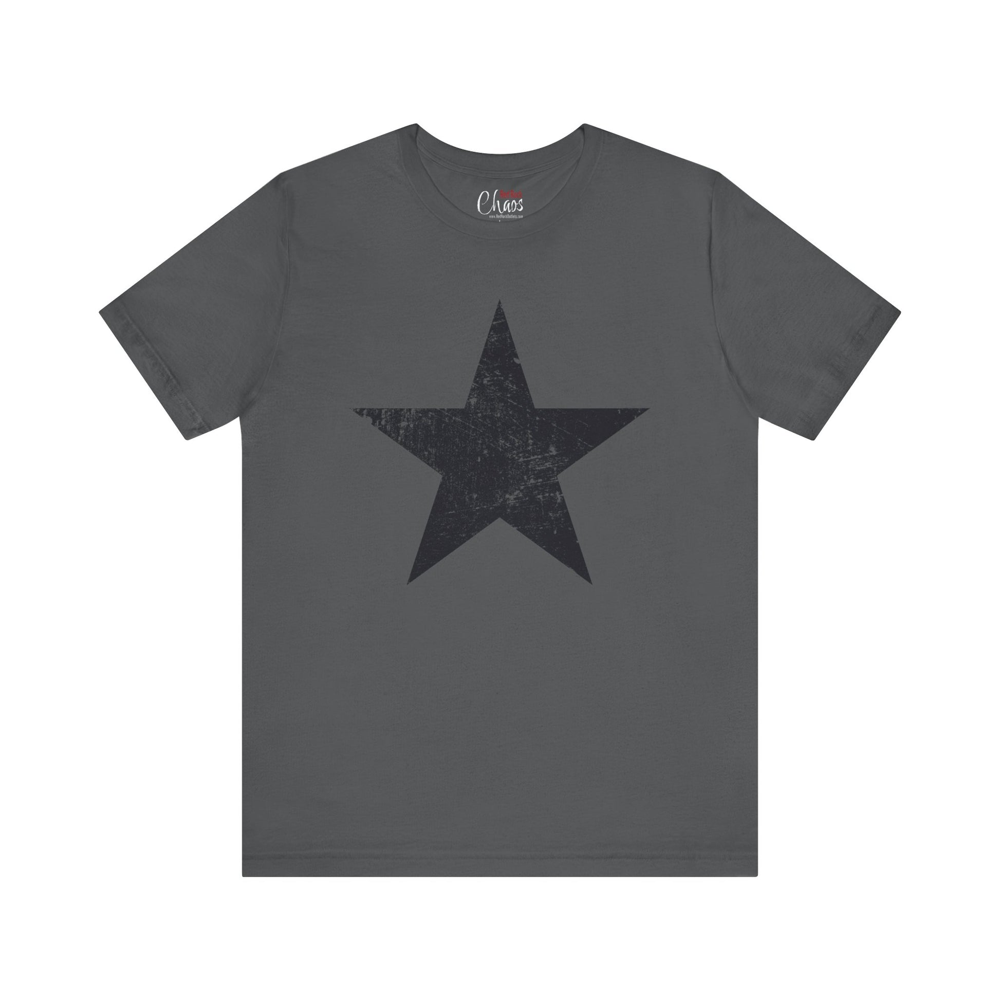 Black Distressed Star