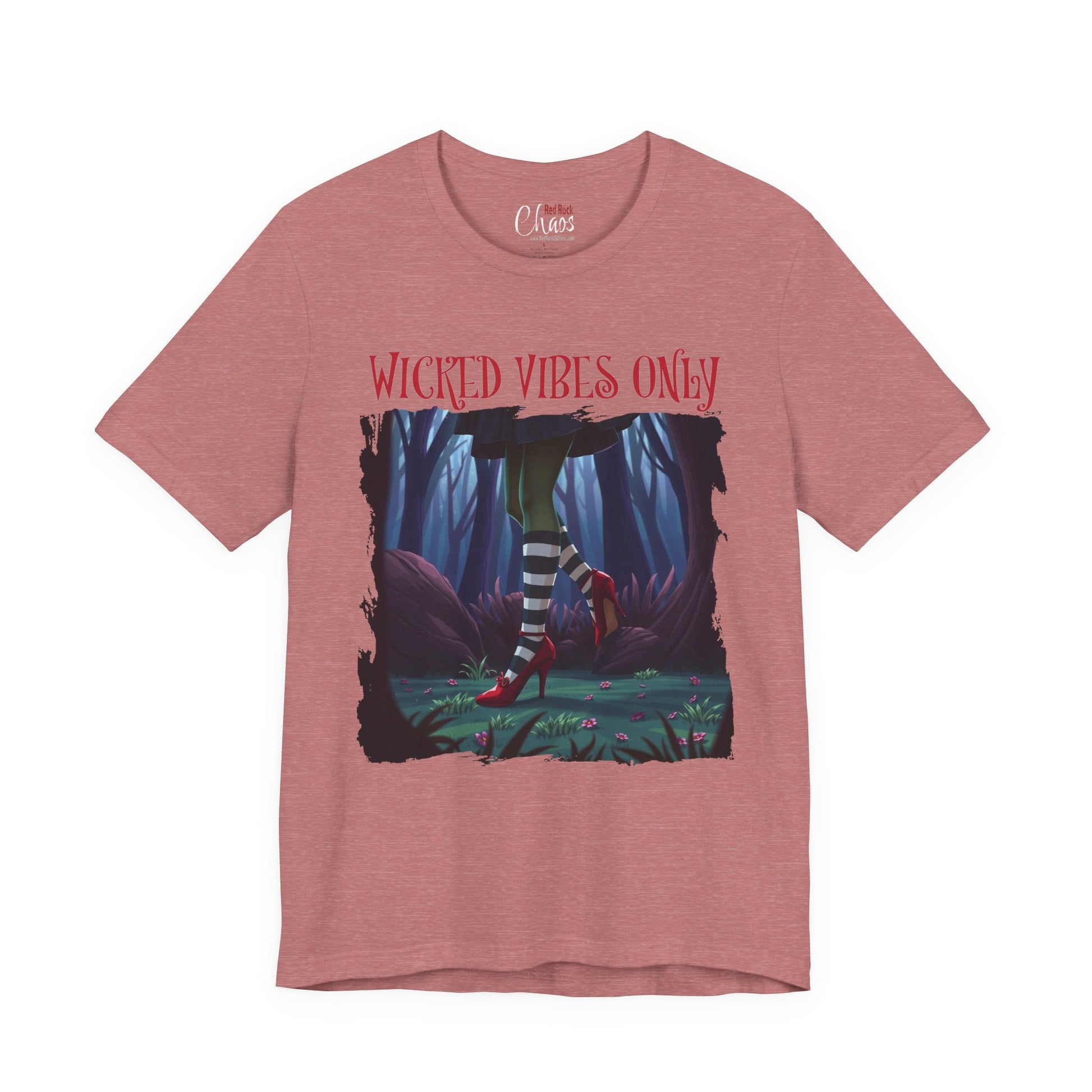 Wicked Vibes Only Distressed Witch