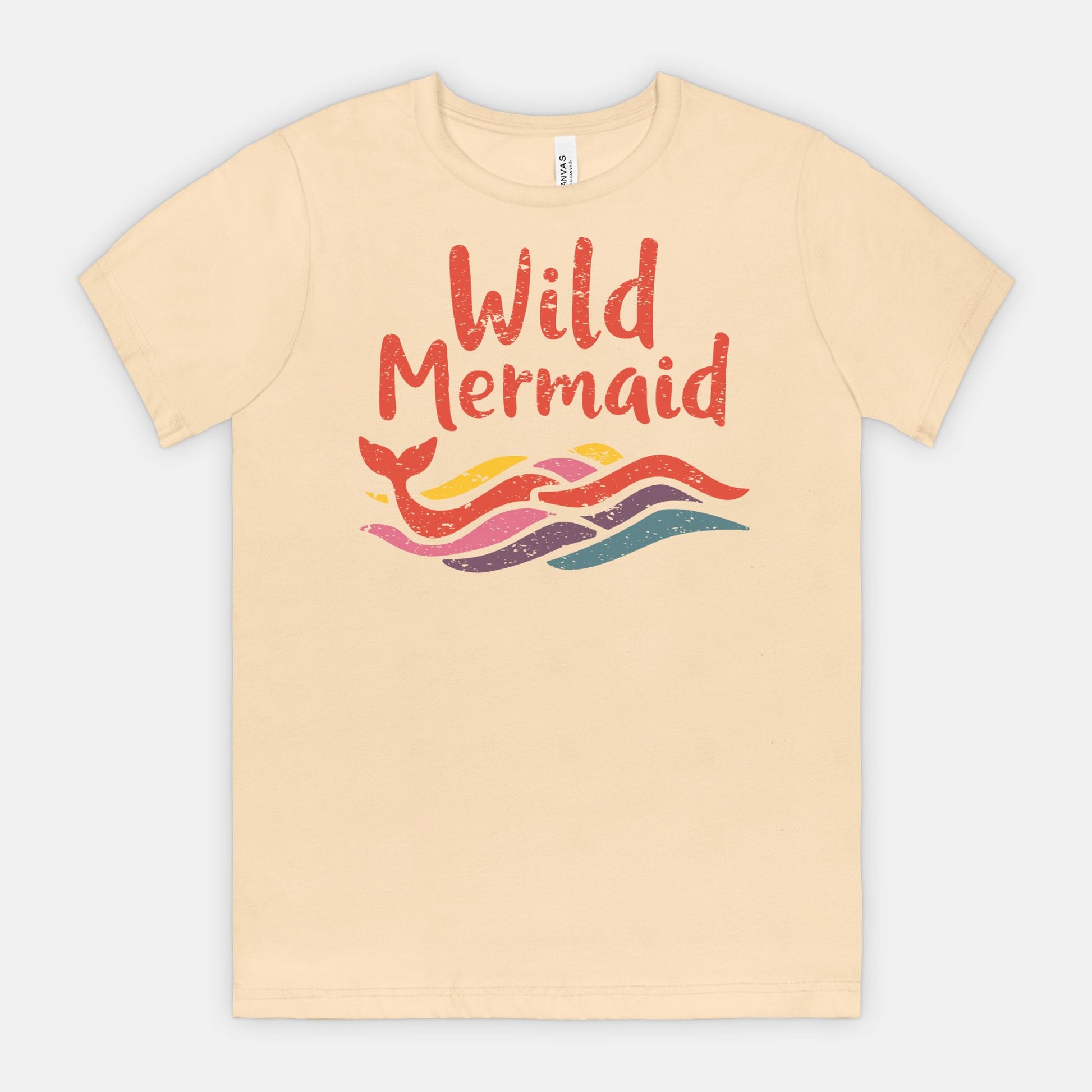 Wild Mermaid - Colorful Retro Ocean Vibes Tee