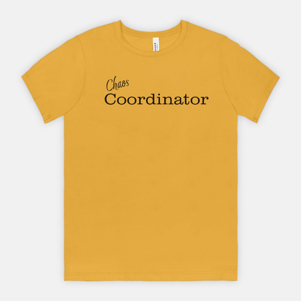 Chaos Coordinator tee - Black text