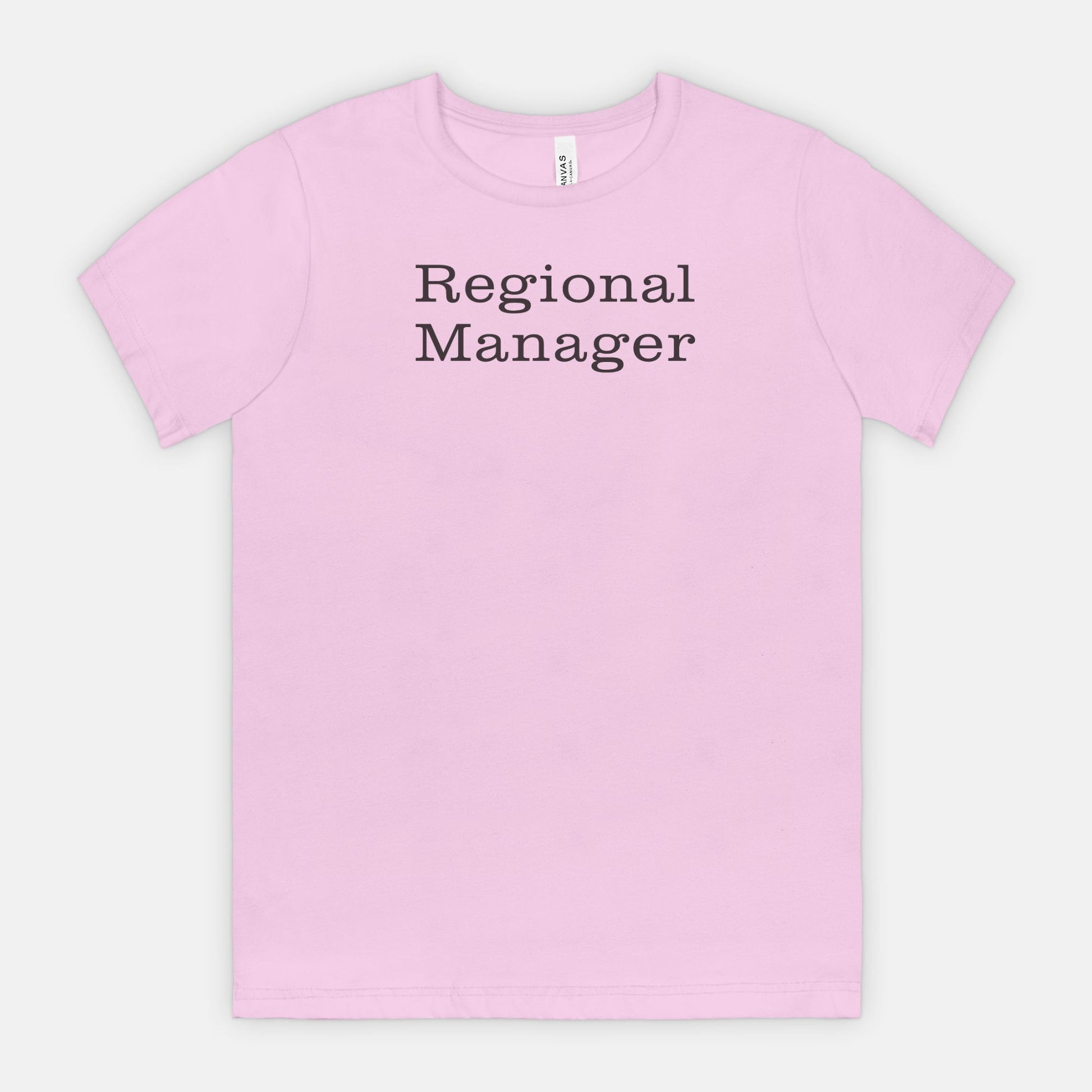 Regional Manager Tee - Black text