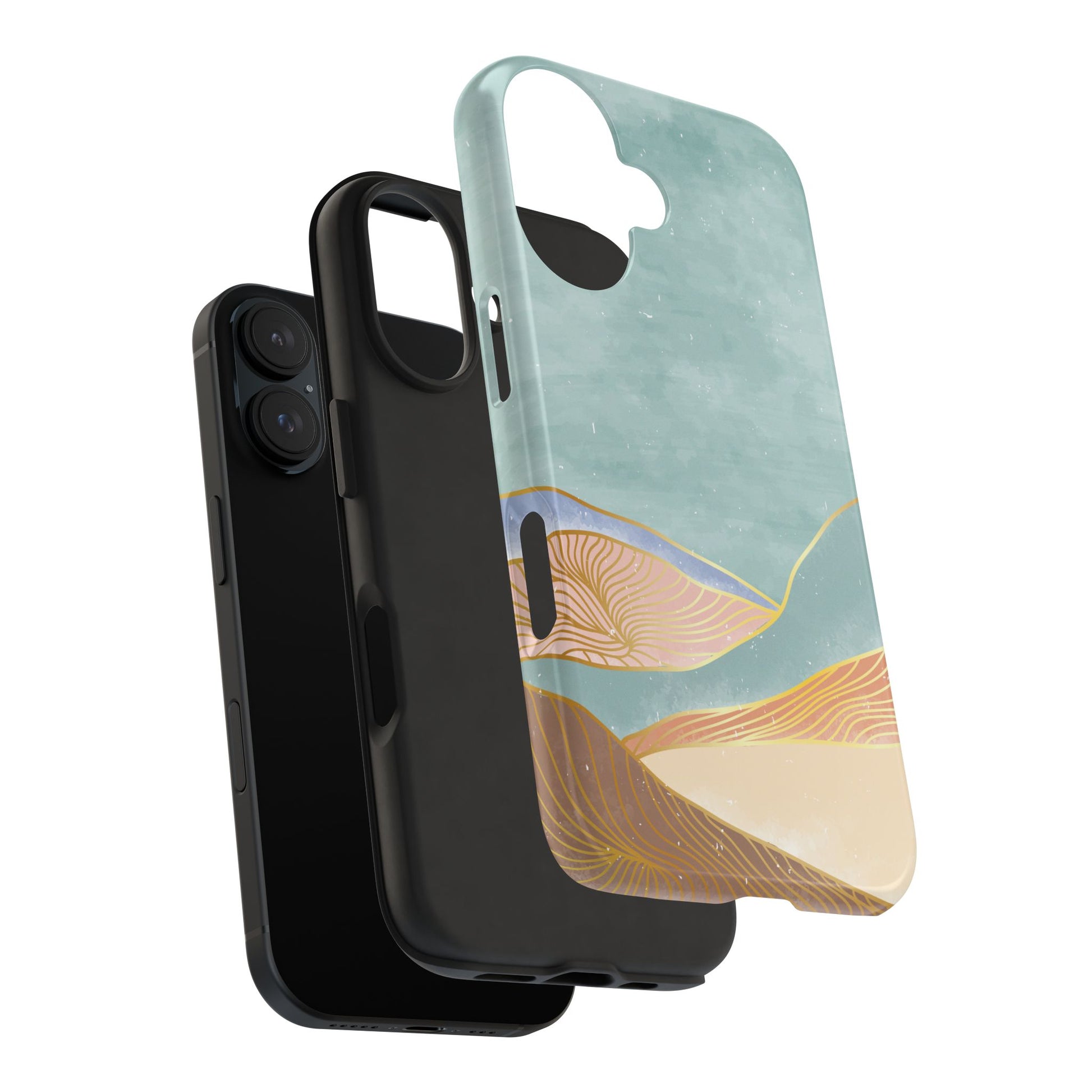 Soft Mist Abstract Mountain Cell Phone Case