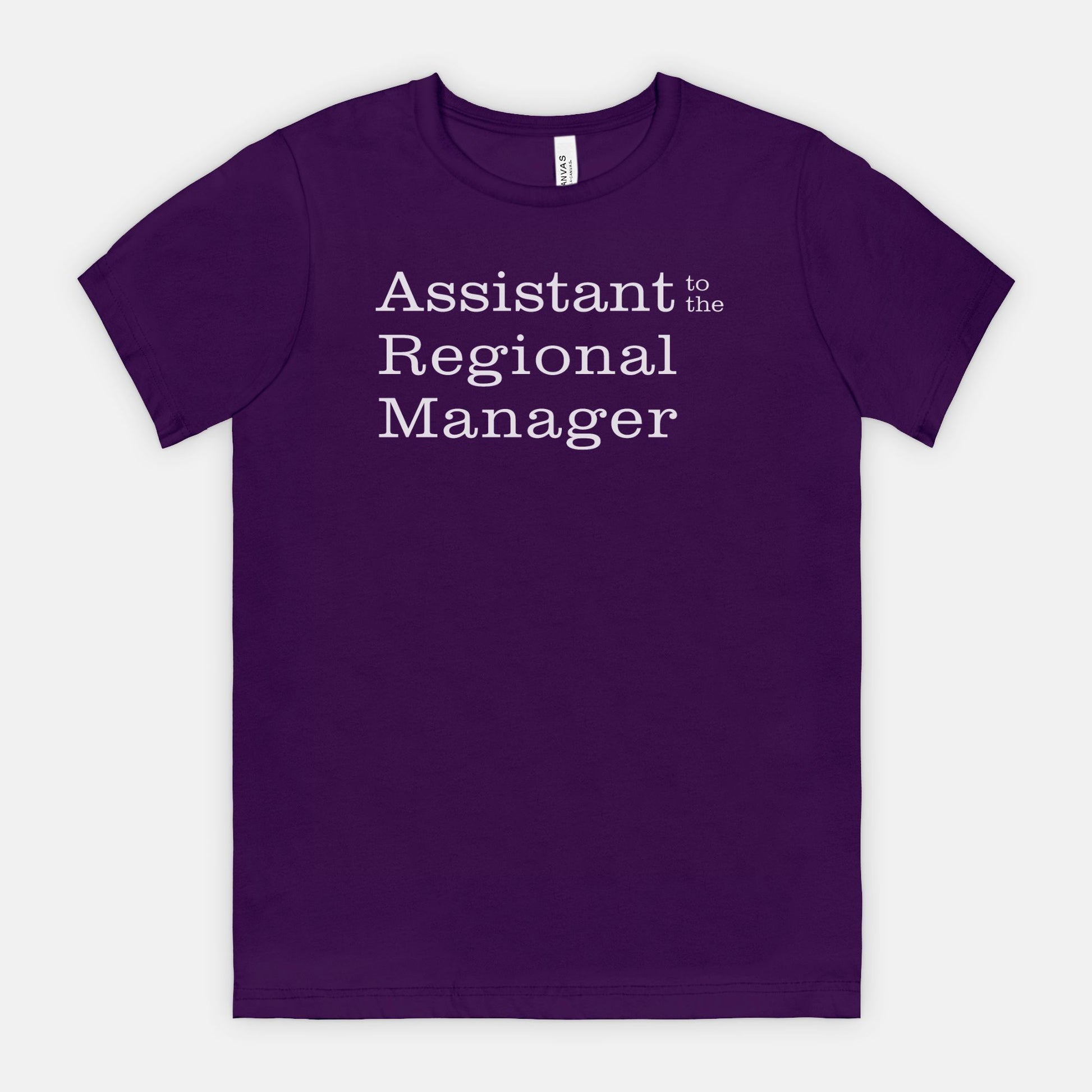 Assistant to the Regional Manager Tee - white text