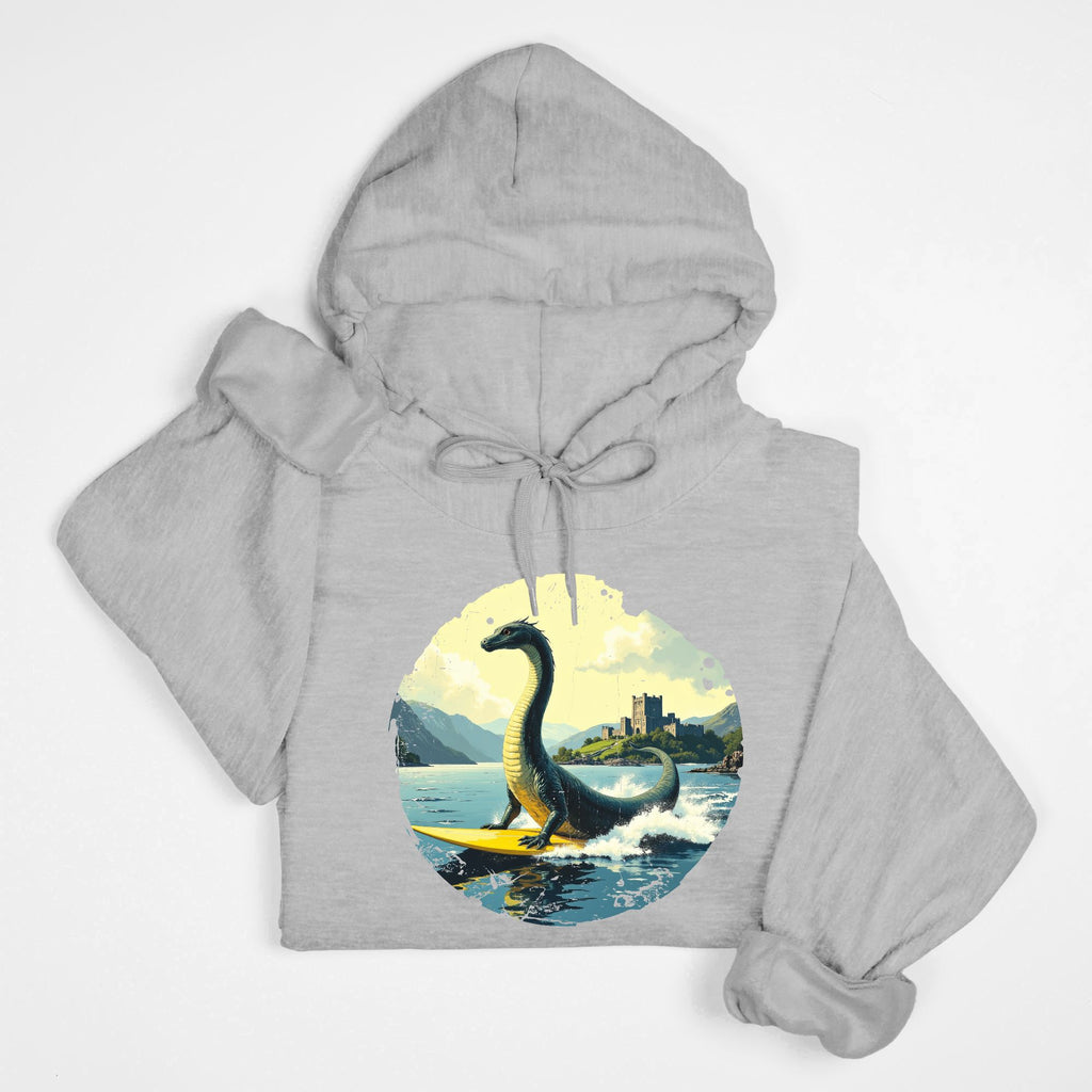 Loch Ness on Surfboard Sweatshirt