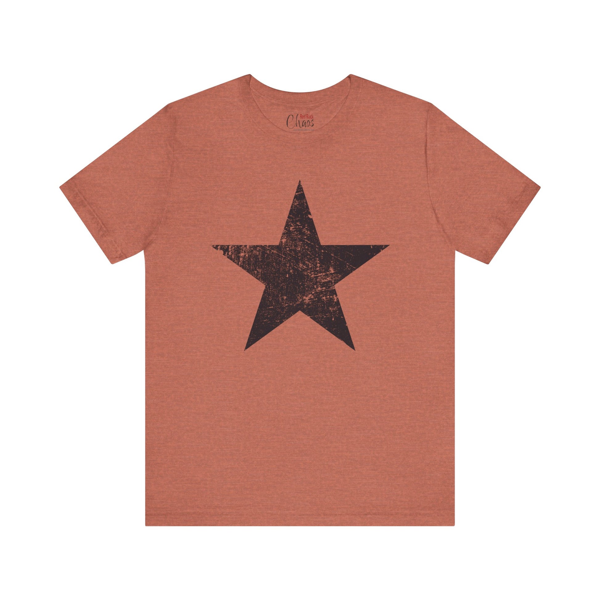 Black Distressed Star