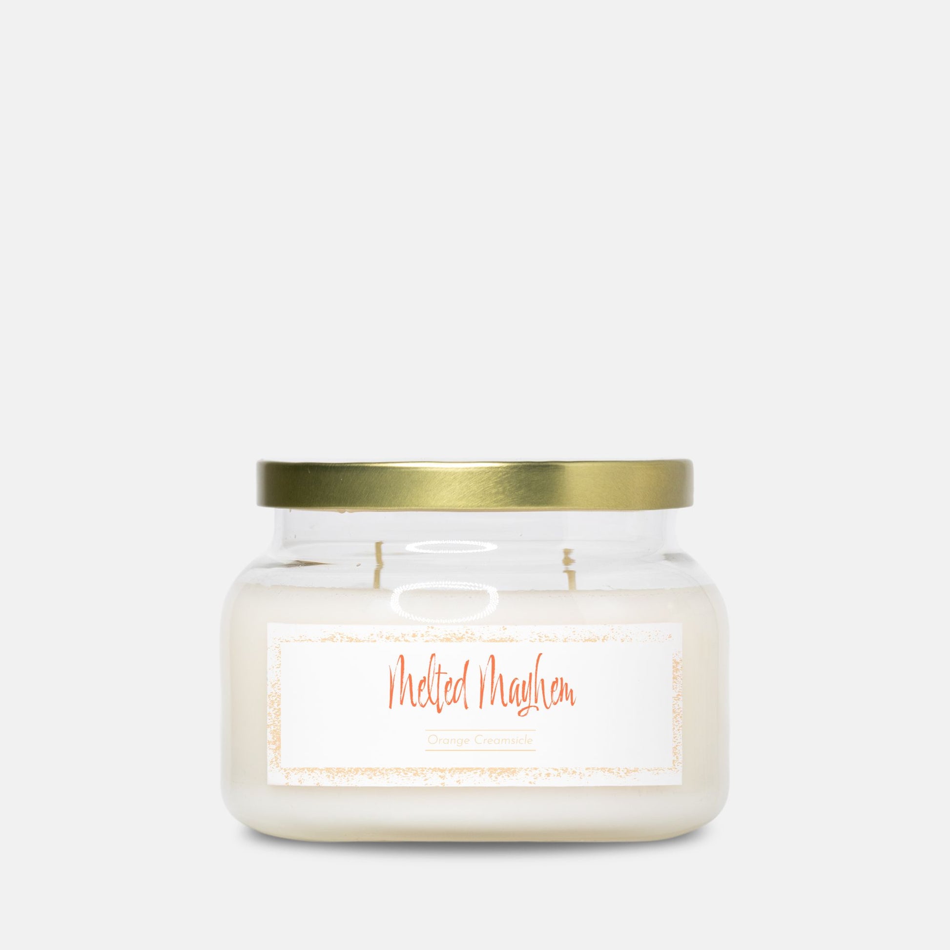 Melted Mayhem – Orange Creamsicle Soy Candle (12oz)
