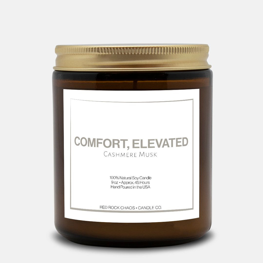 Comfort, Elevated Cashmere Musk 9 oz Soy Candle