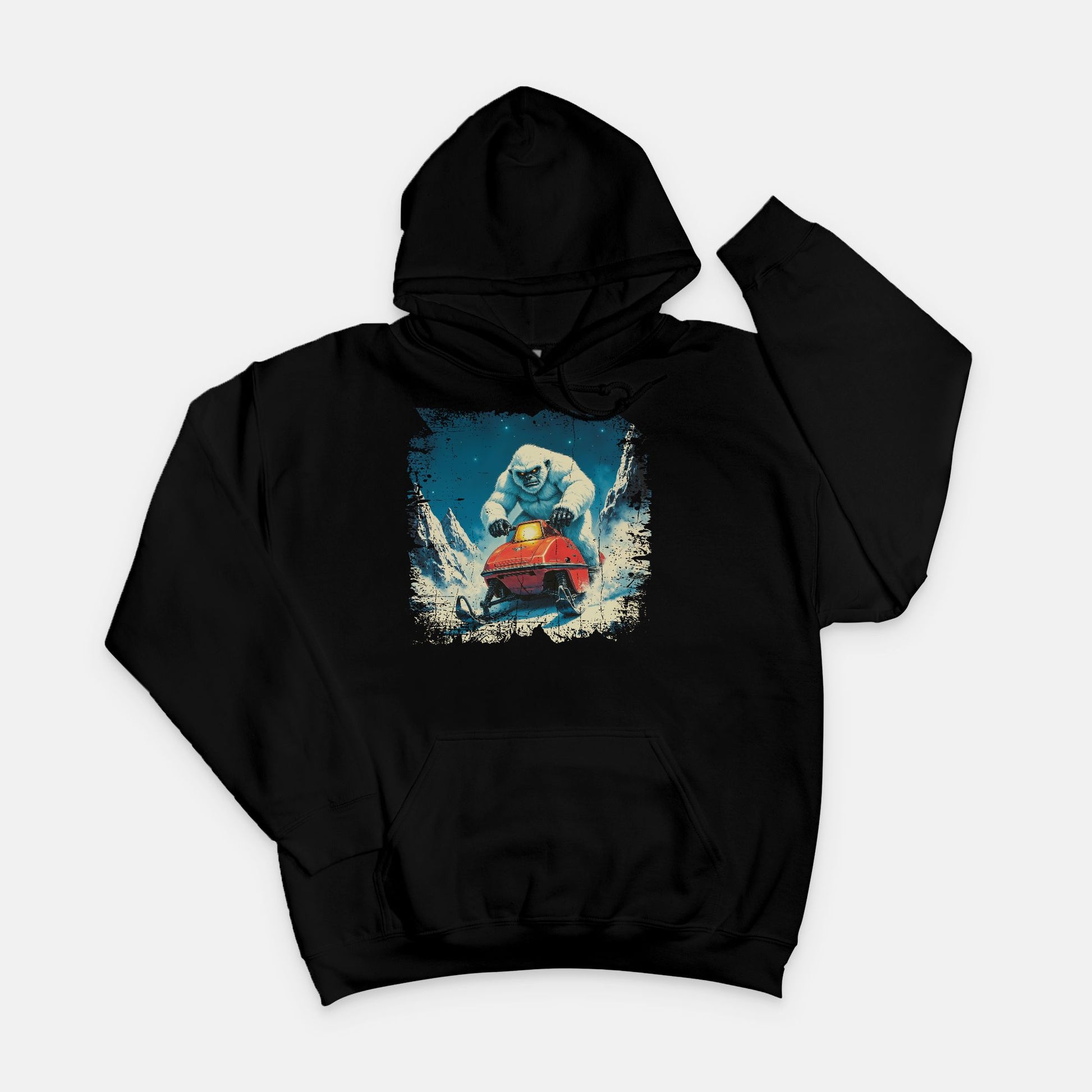 Yeti on Snowmobile Sweatshirt