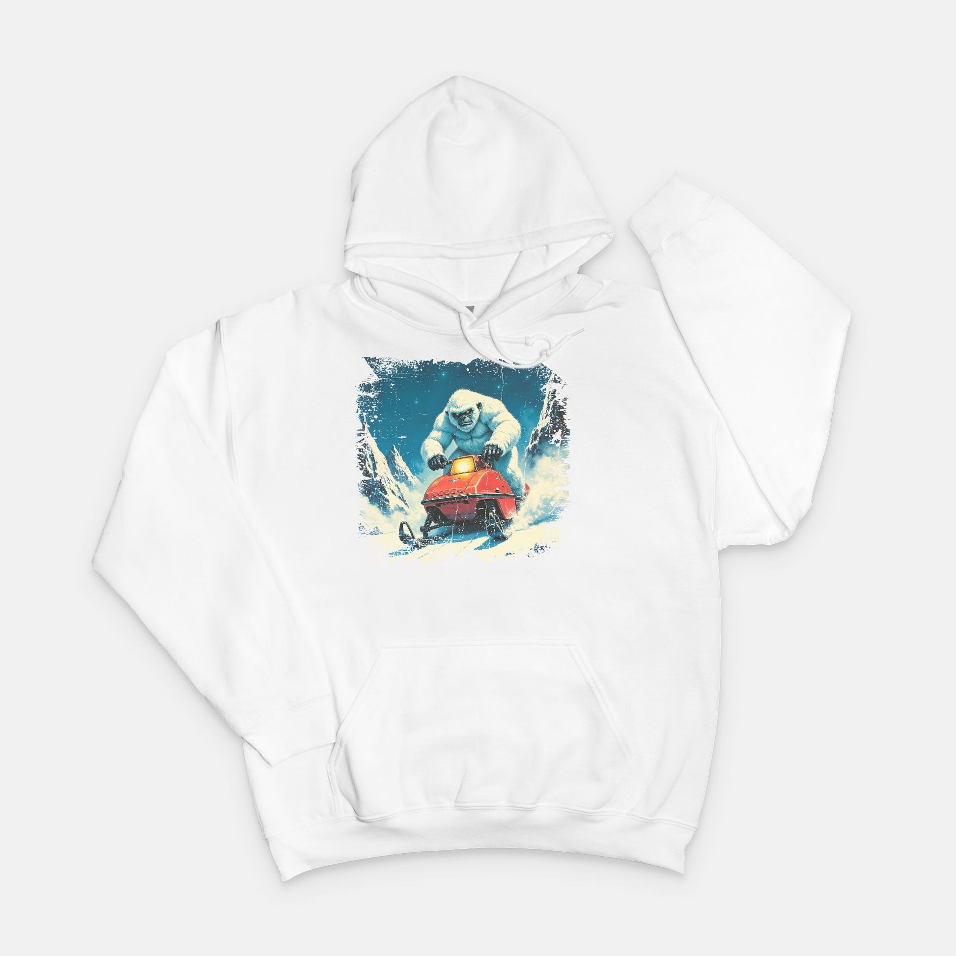 Yeti on Snowmobile Sweatshirt