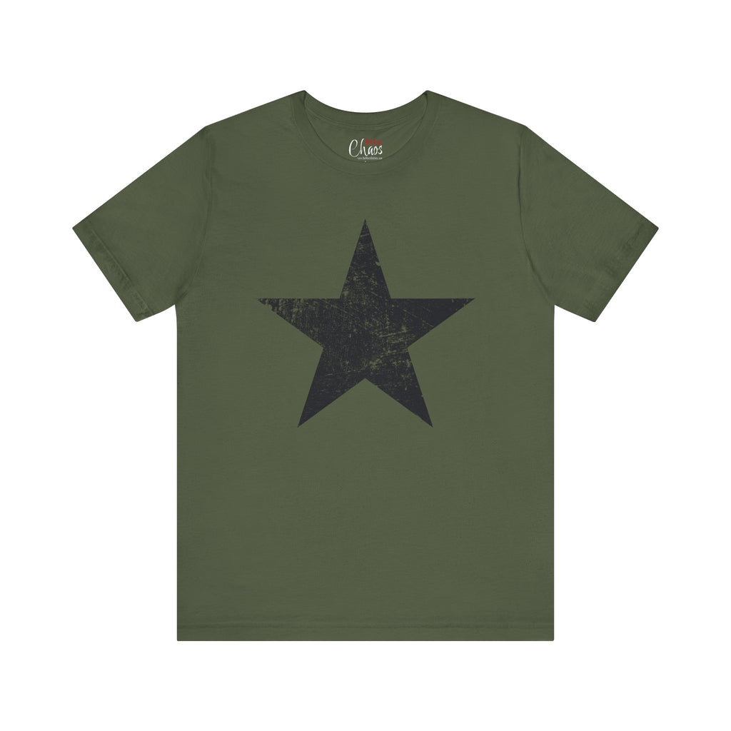 Black Distressed Star