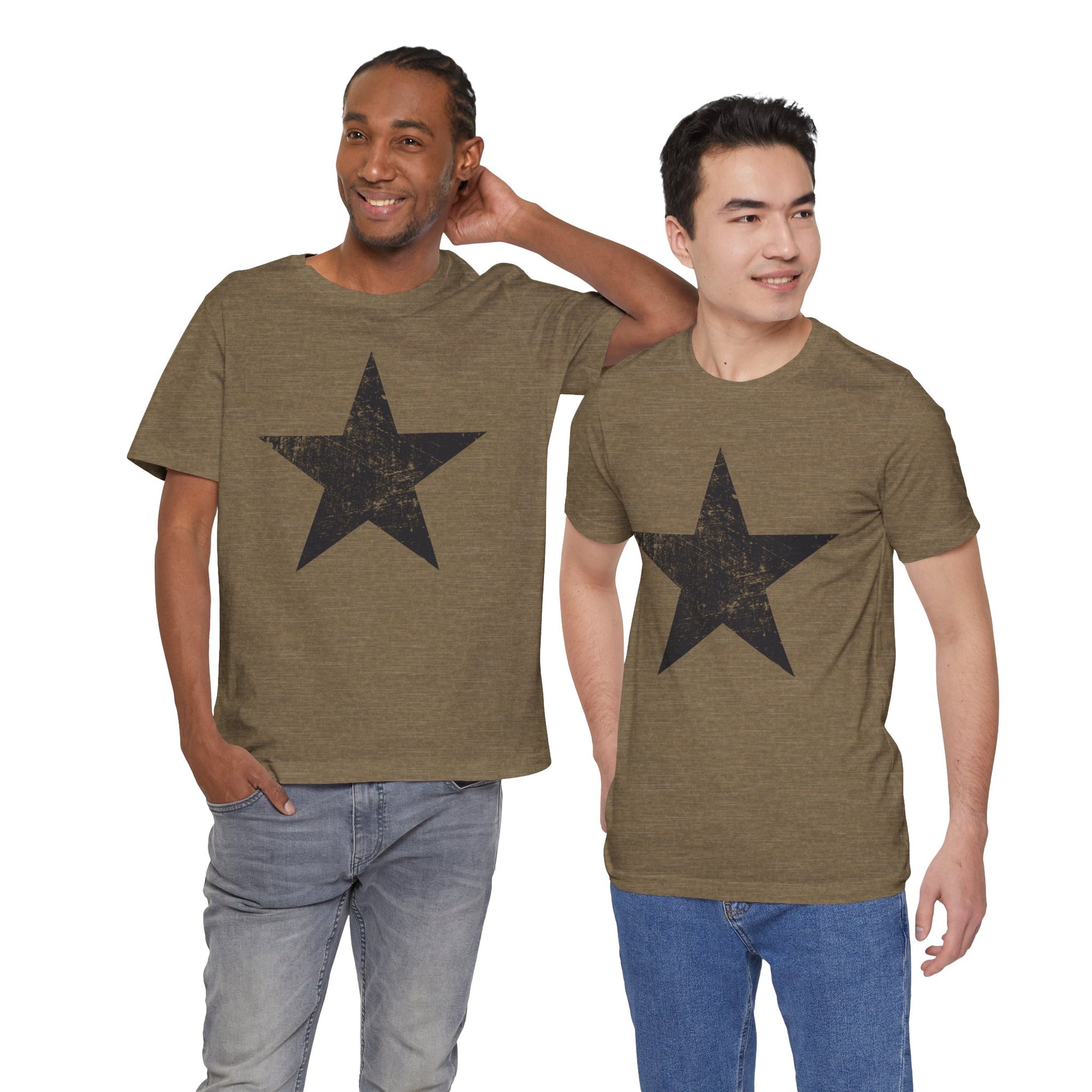 Black Distressed Star