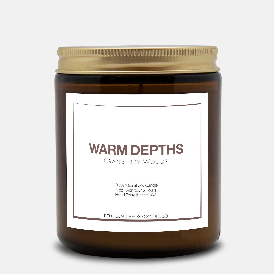 Warm Depths Cranberry Woods 9 oz Soy Candle