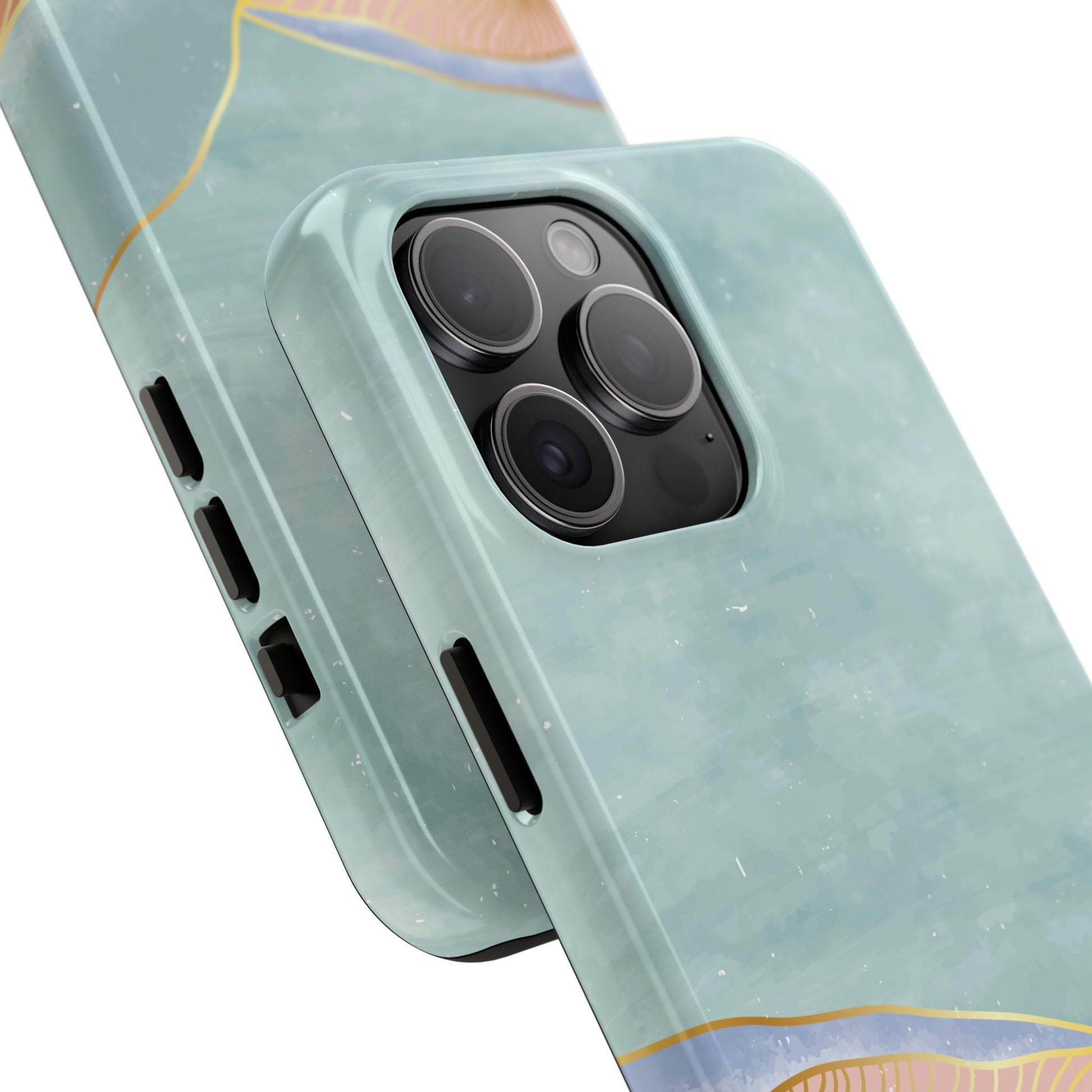 Soft Mist Abstract Mountain Cell Phone Case