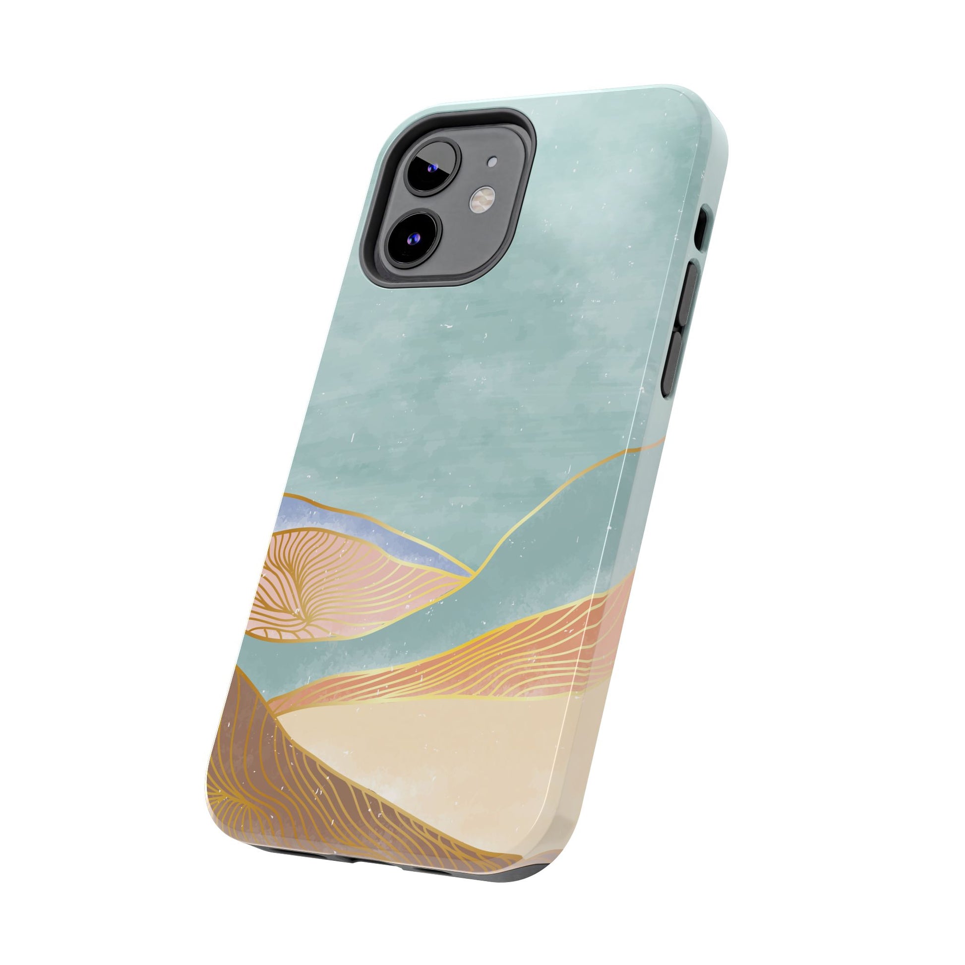 Soft Mist Abstract Mountain Cell Phone Case