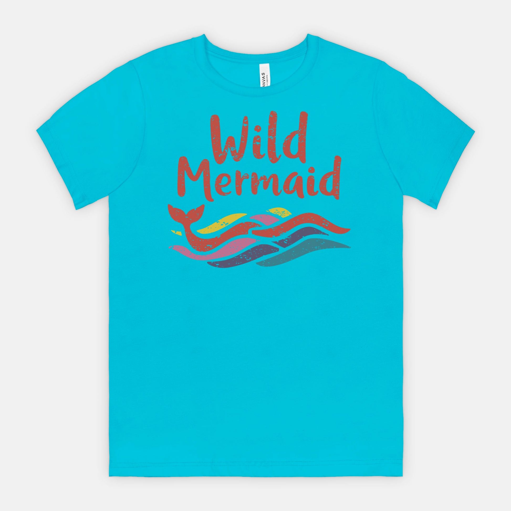 Wild Mermaid - Colorful Retro Ocean Vibes Tee