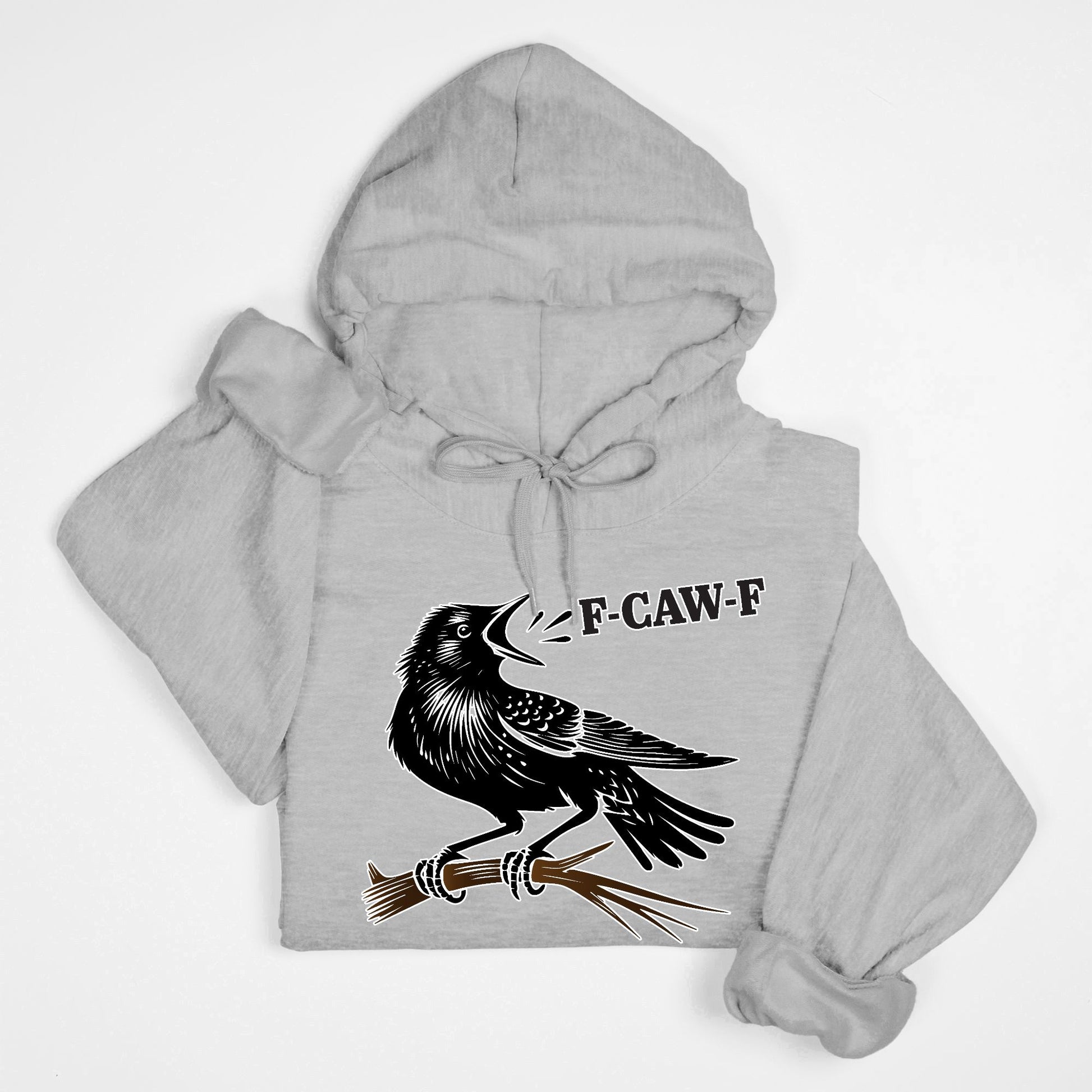 F-CAW-F Crow Hoodie – Funny Edgy Bird