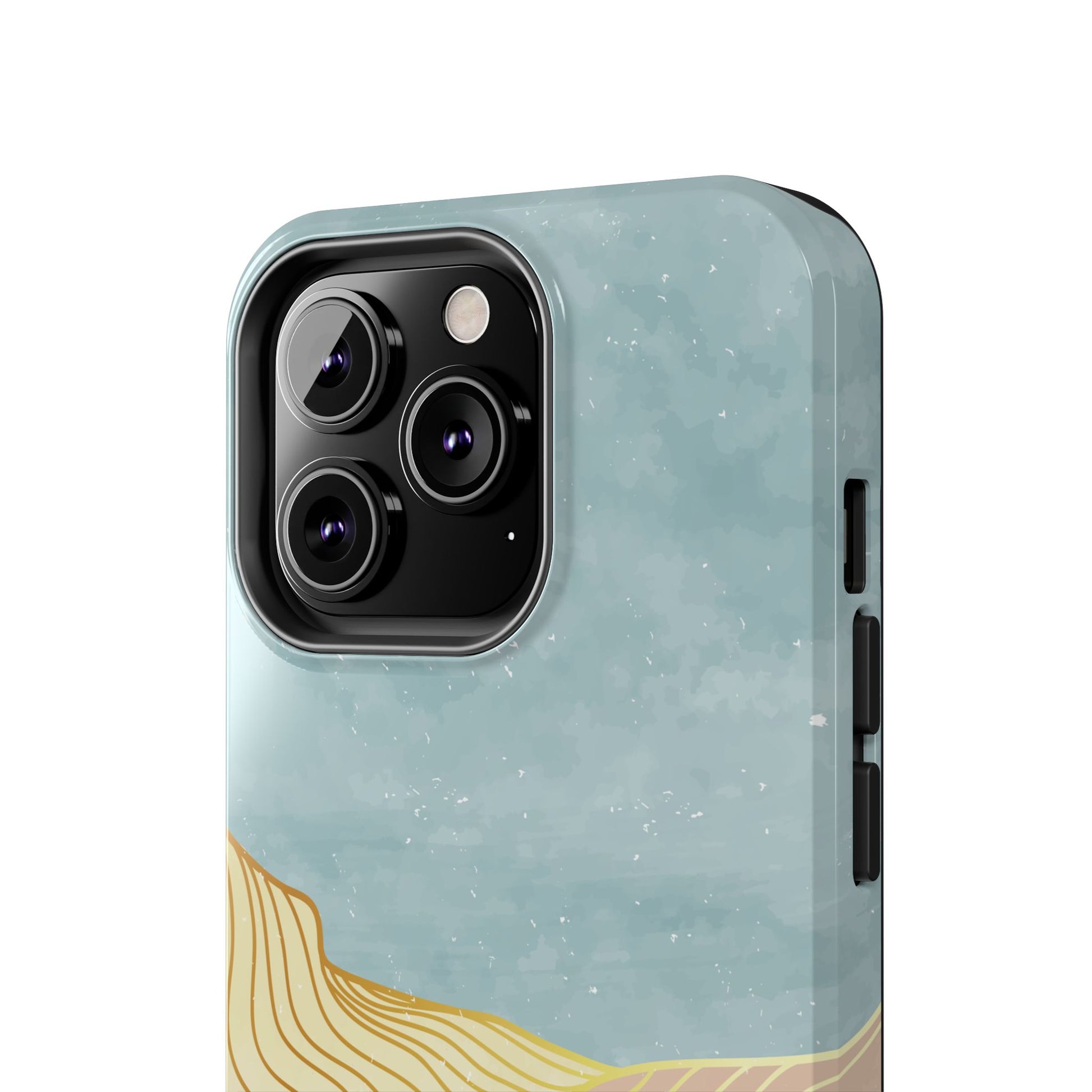 Abstract Mountain Blue Skies scene Phone Case
