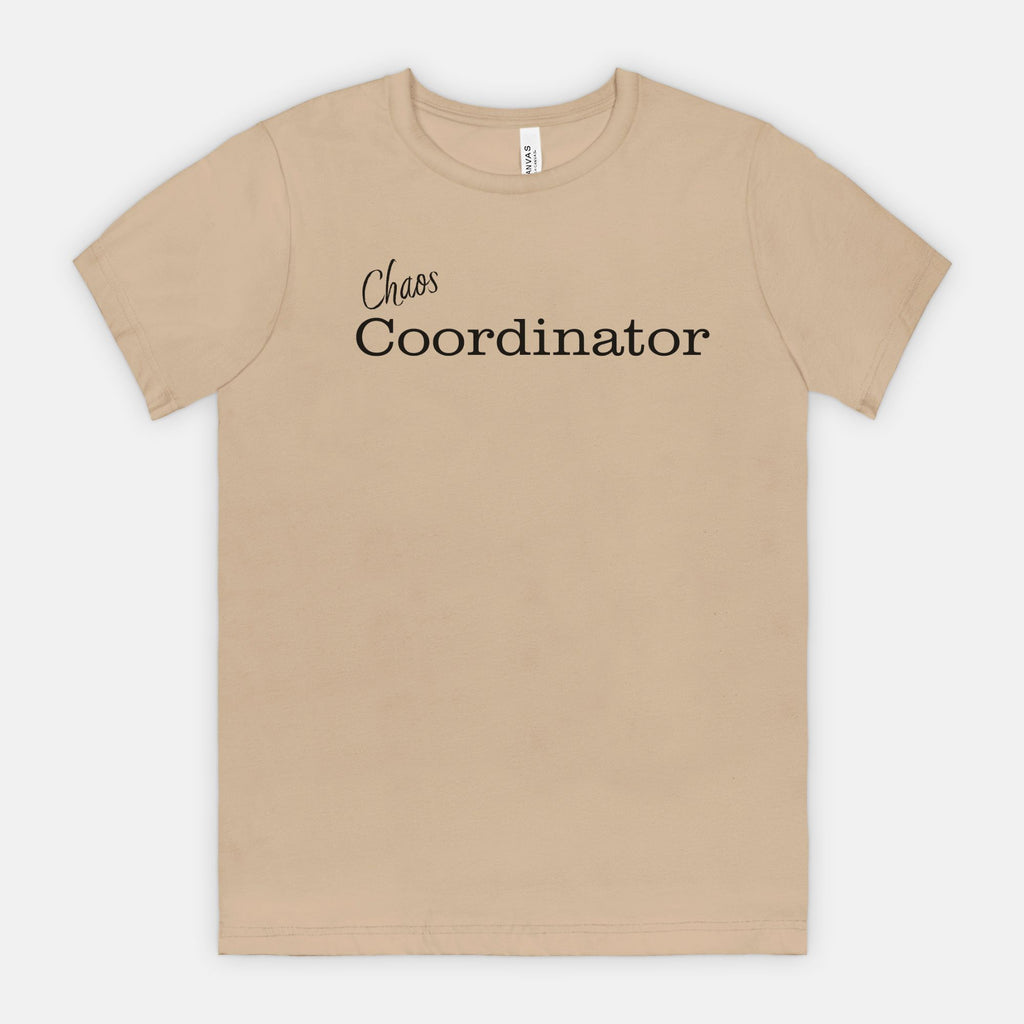 Chaos Coordinator tee - Black text