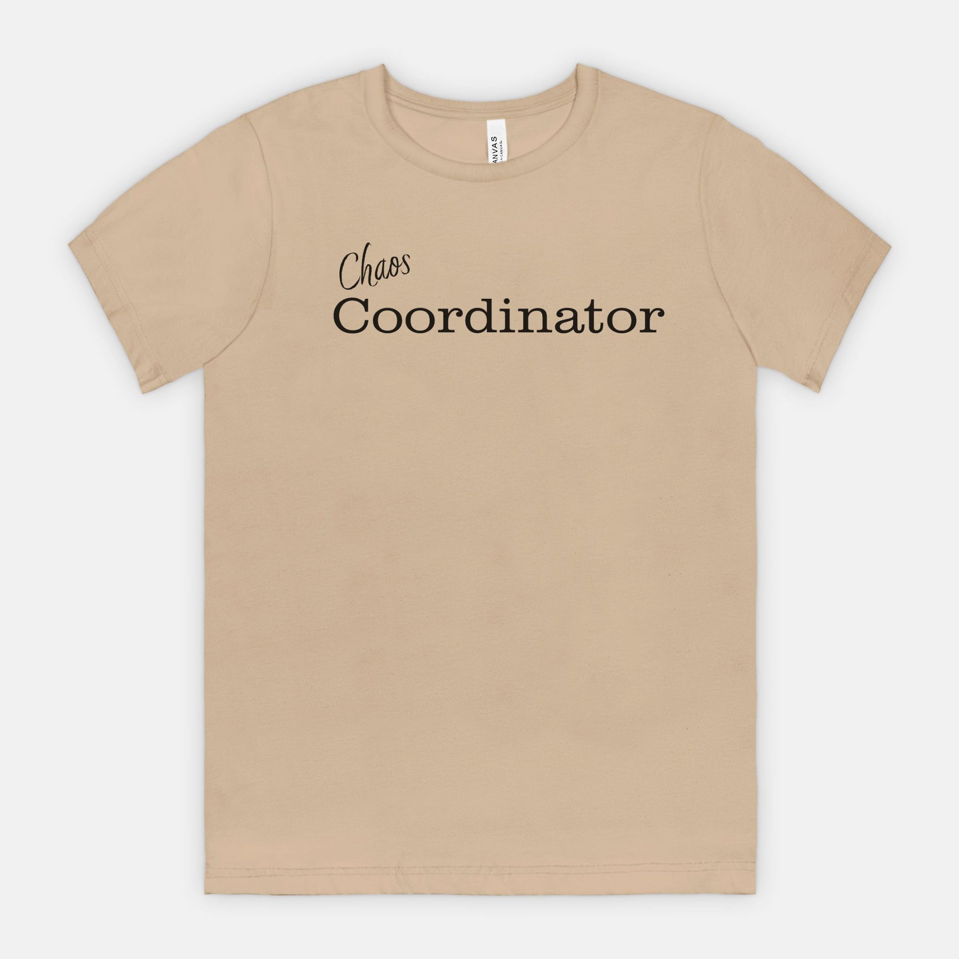 Chaos Coordinator tee - Black text