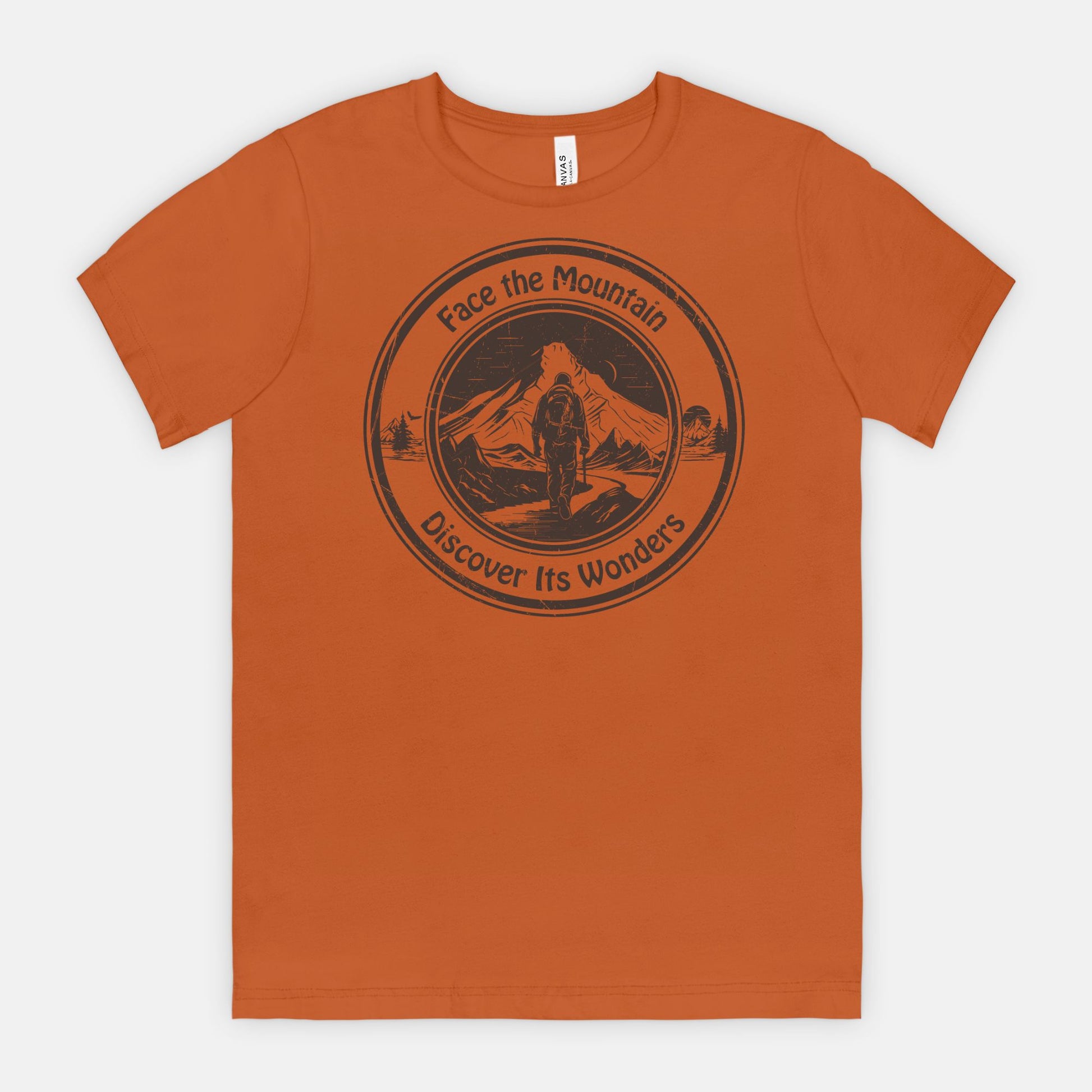 Face the Mountain Discover Its Wonders Adventure T-Shirt