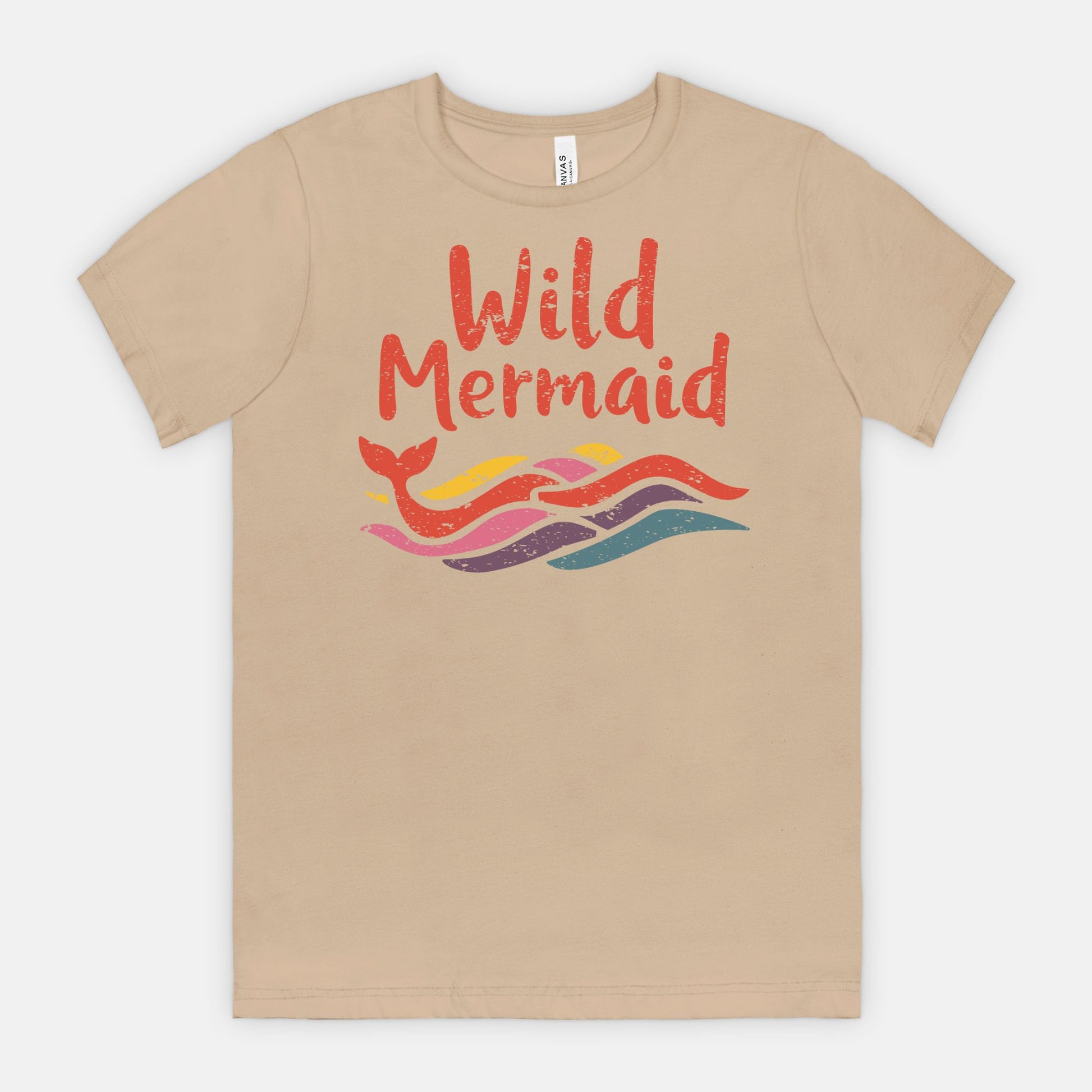 Wild Mermaid - Colorful Retro Ocean Vibes Tee