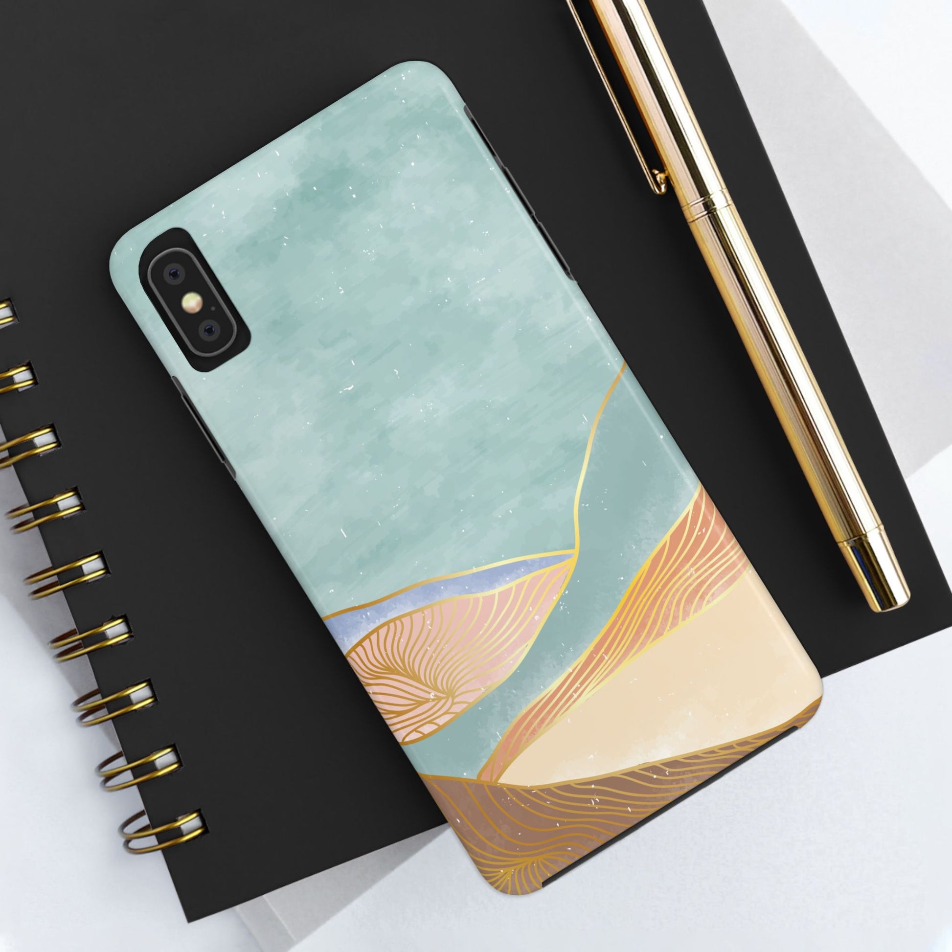 Soft Mist Abstract Mountain Cell Phone Case