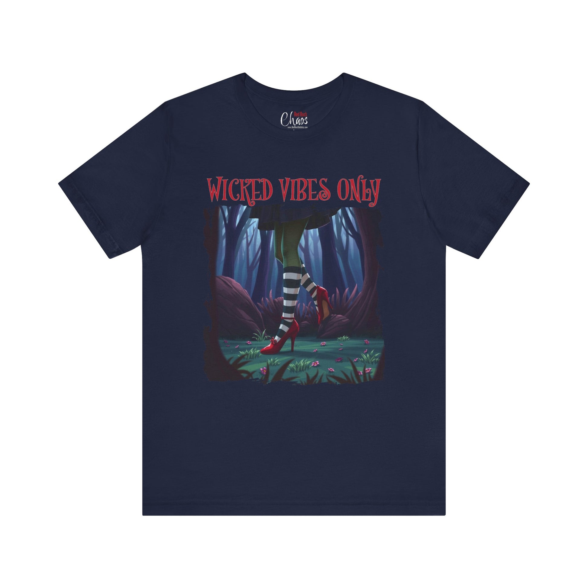 Wicked Vibes Only Distressed Witch