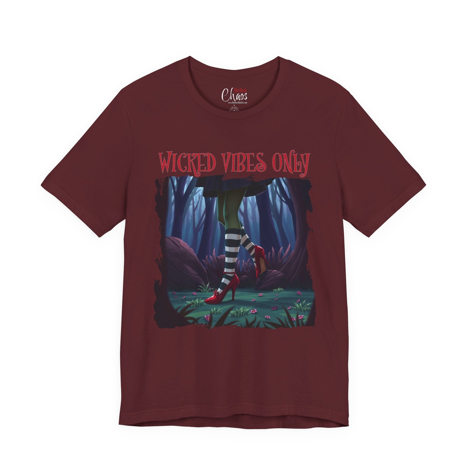 Wicked Vibes Only Distressed Witch
