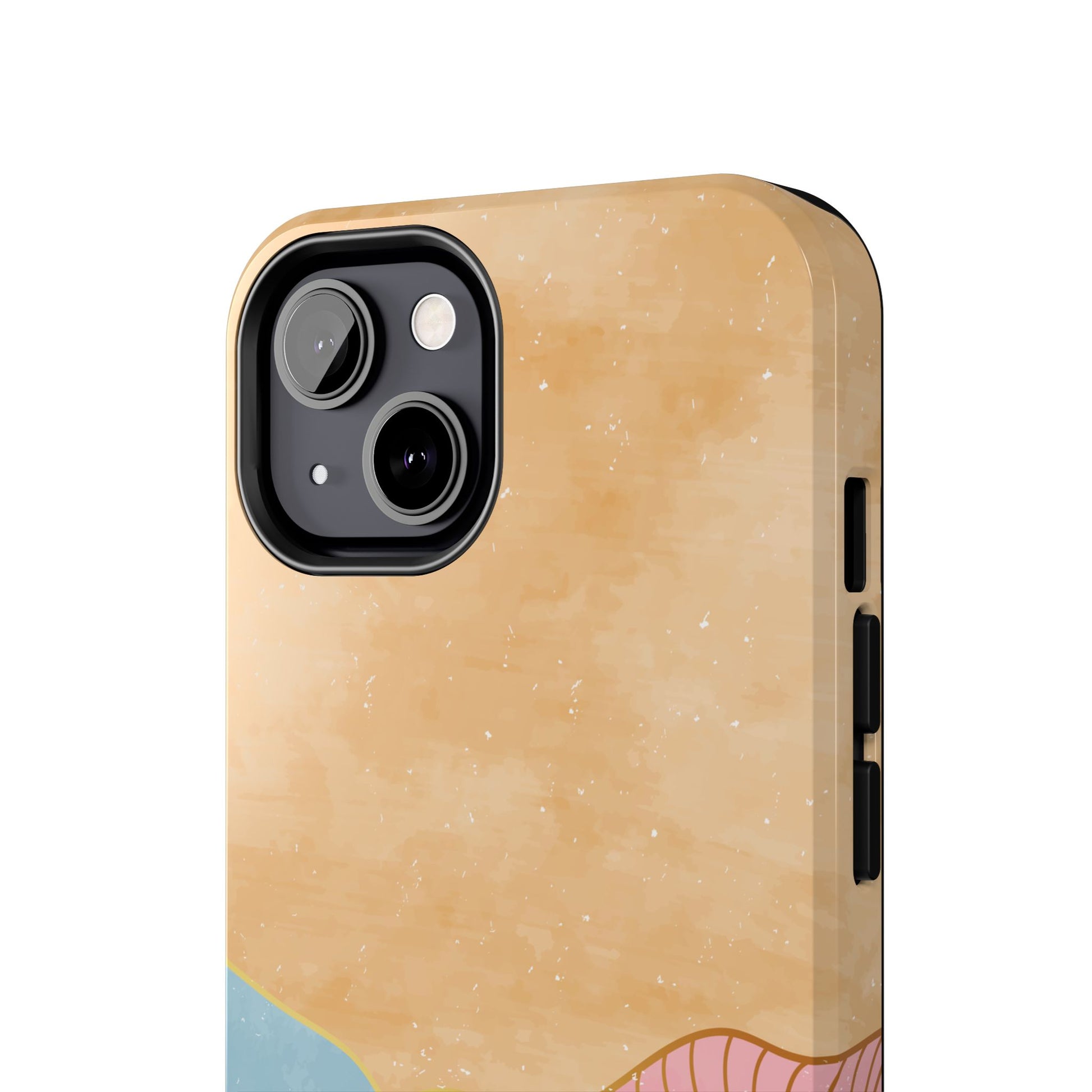 Golden Horizon Abstract Mountain Phone Case