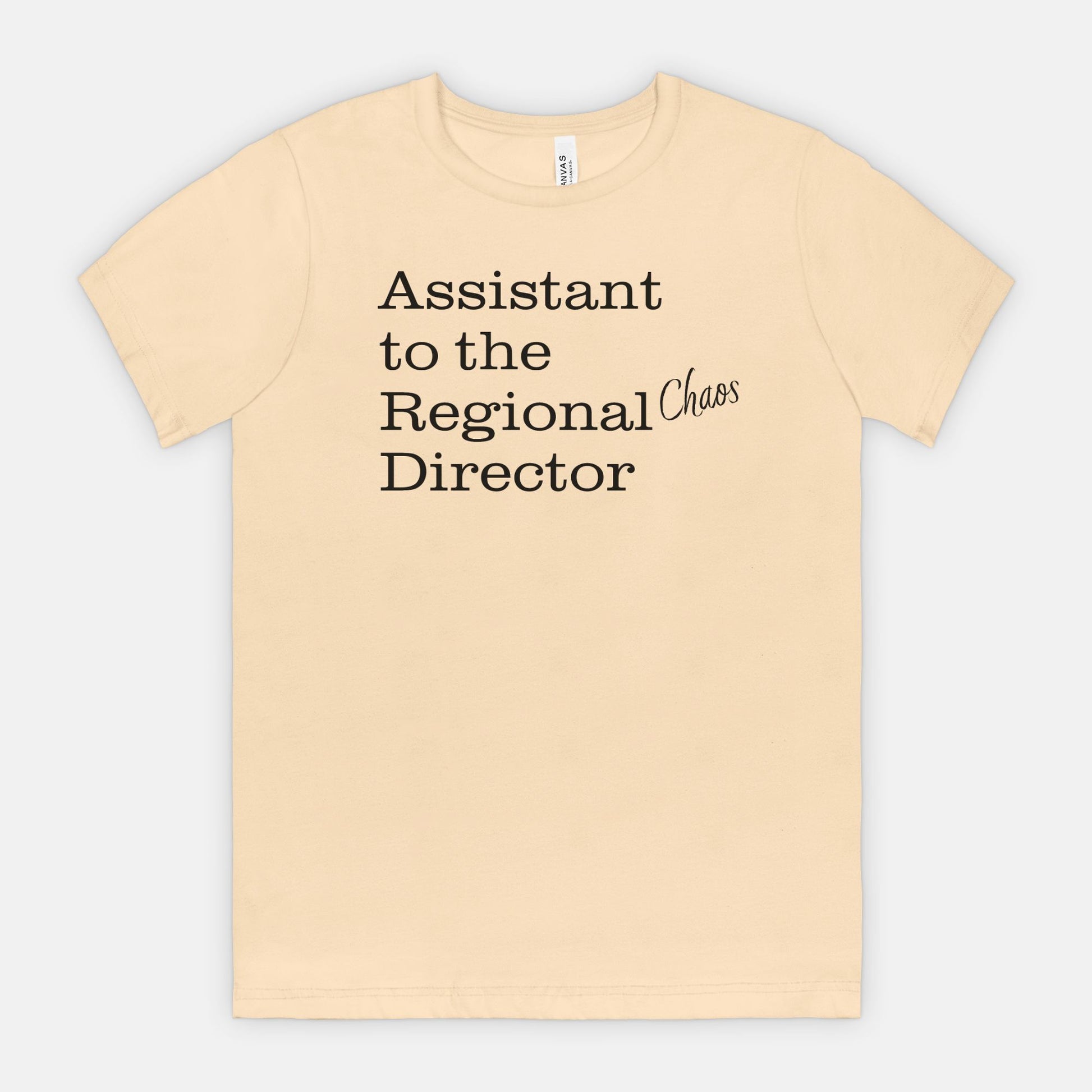 Assistant to the Regional Chaos Director Tee - Black text