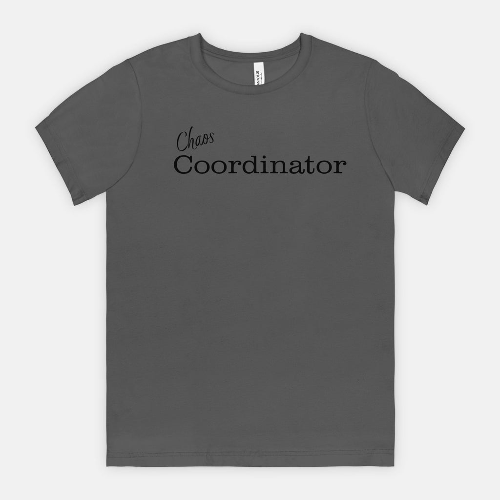 Chaos Coordinator tee - Black text