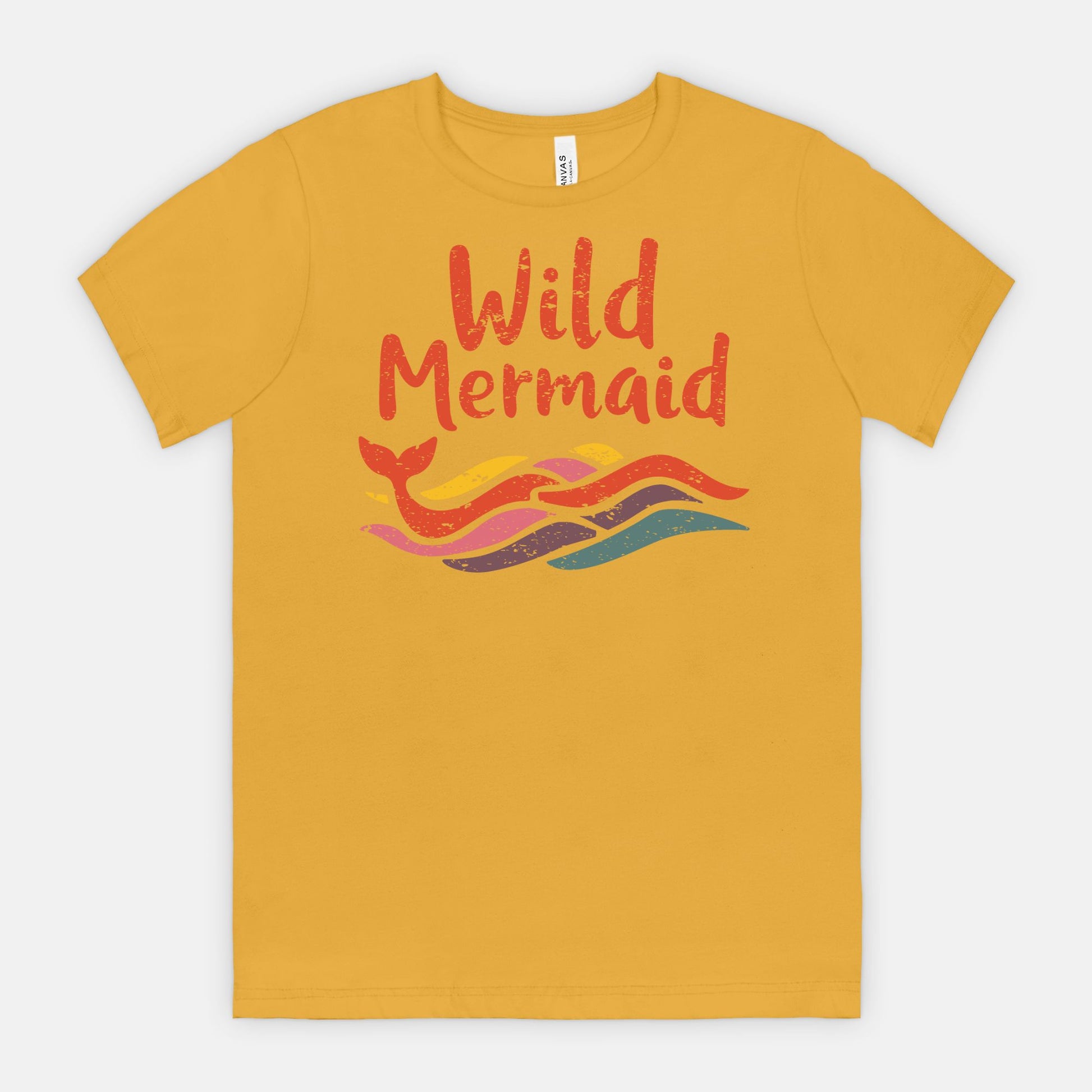Wild Mermaid - Colorful Retro Ocean Vibes Tee