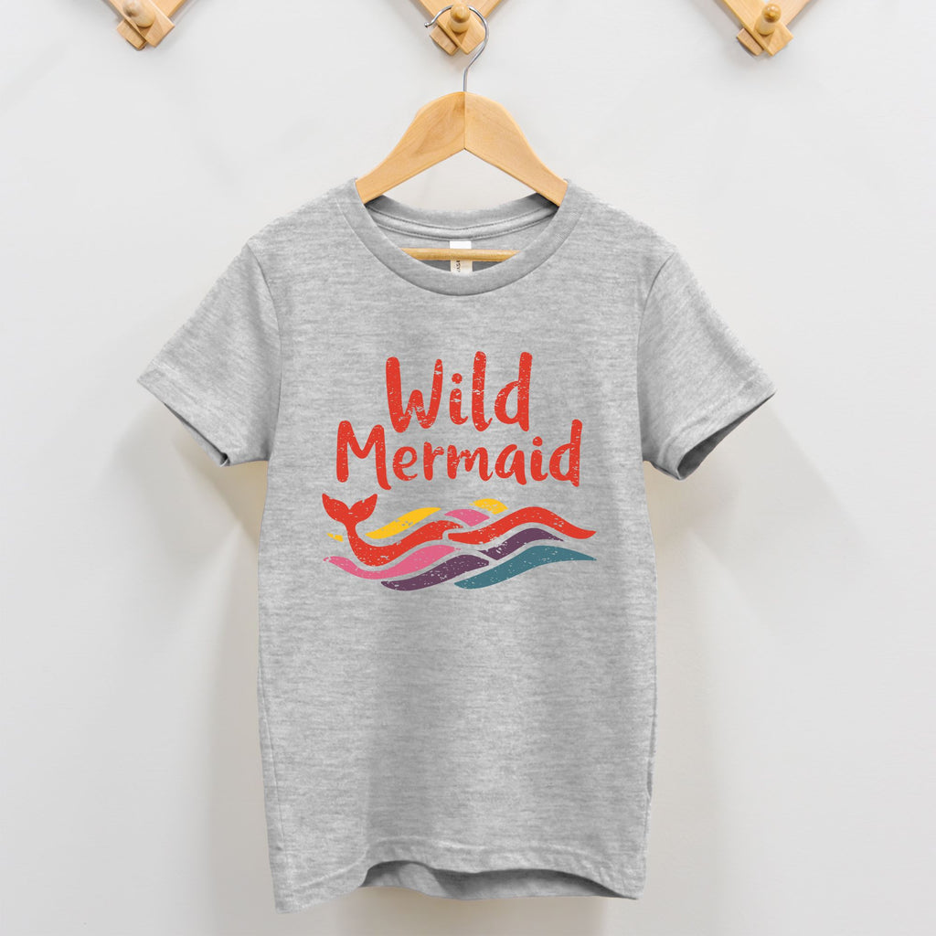 Wild Mermaid – Retro Rainbow Toddler Tee