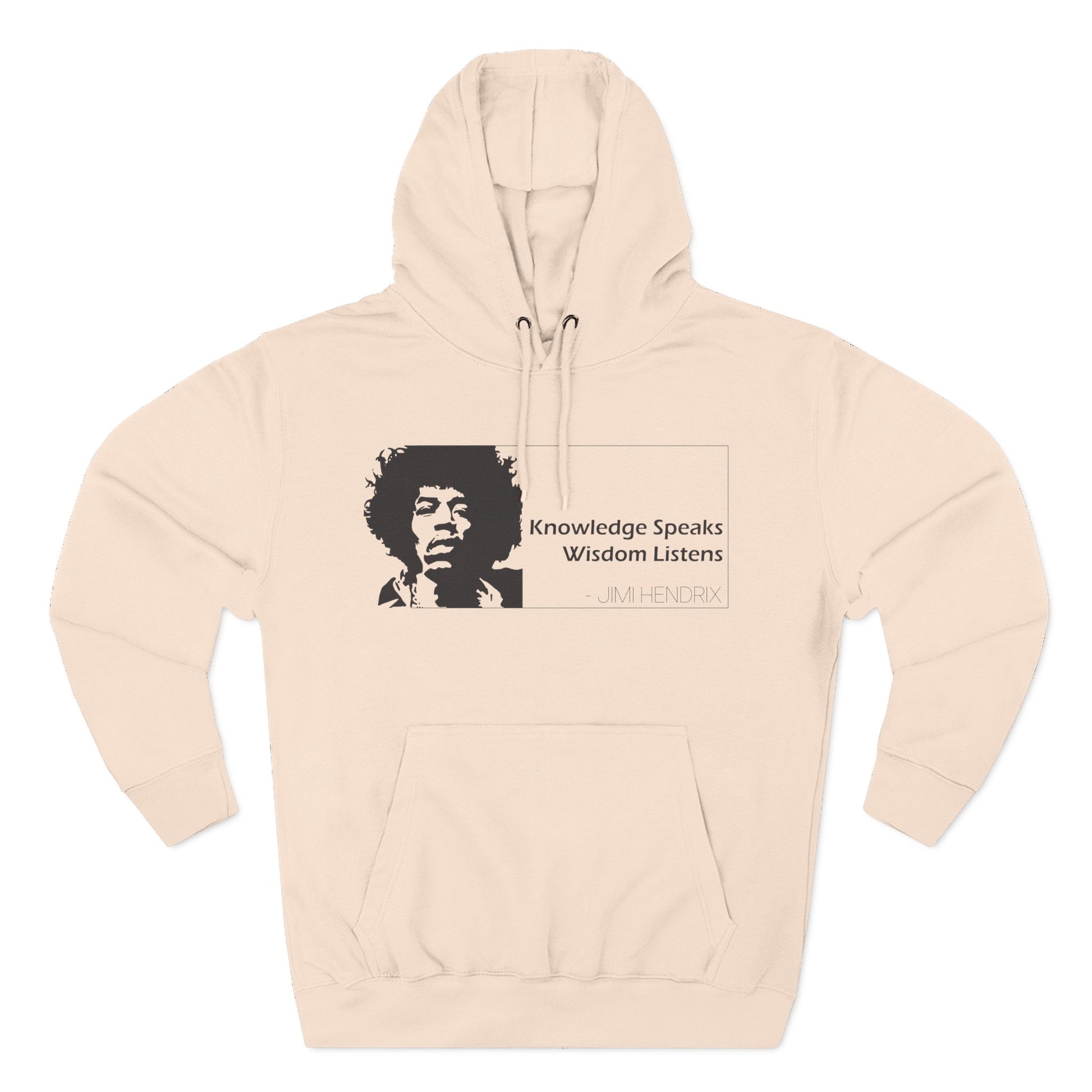 Knowledge Speaks, Wisdom Listens | Jimi Hendrix Quote Hoodie