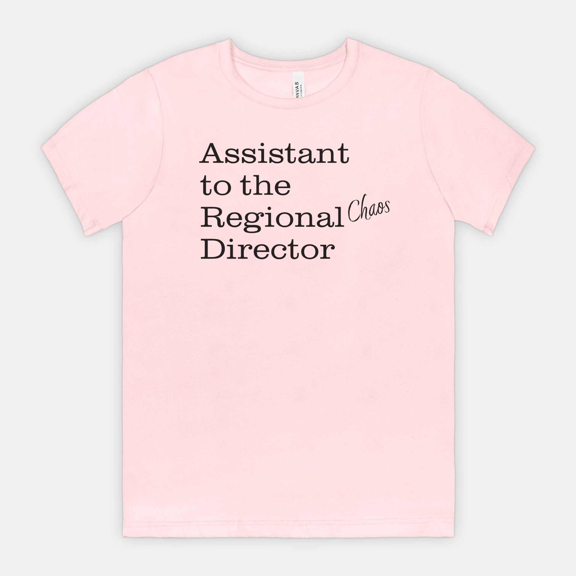 Assistant to the Regional Chaos Director Tee - Black text